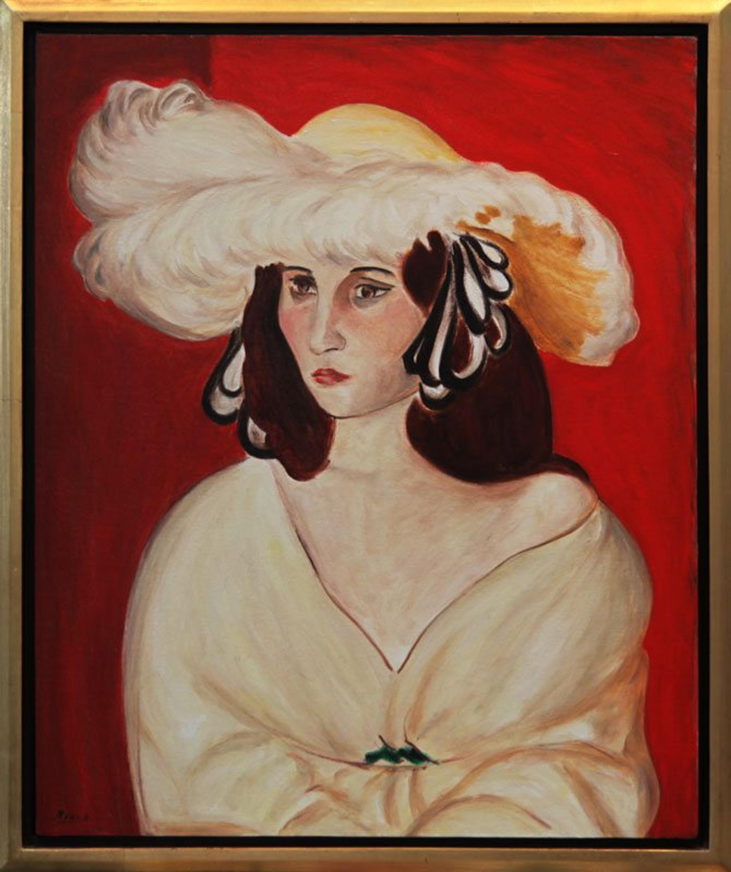 Woman w/White Hat