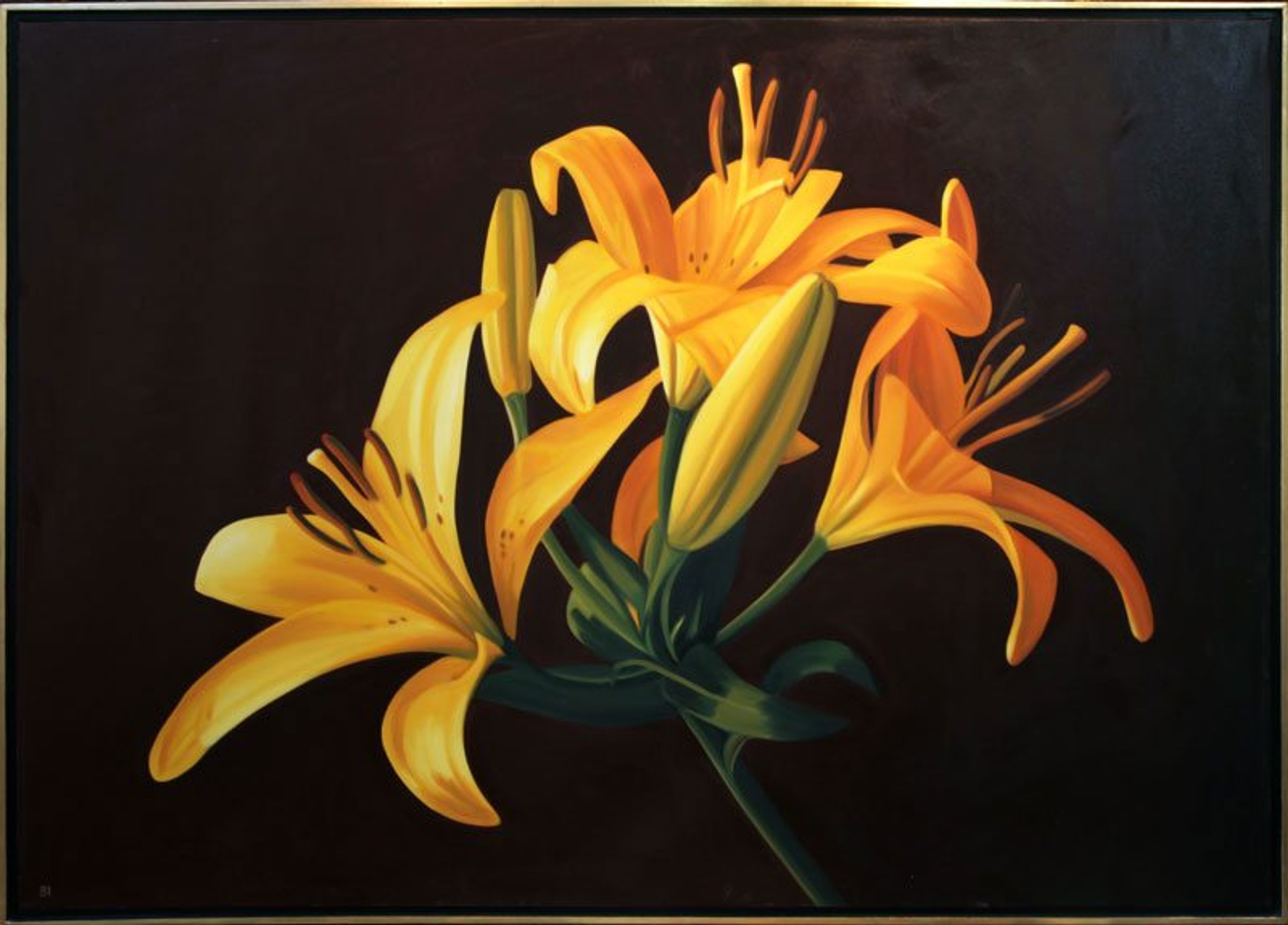 Yellow Water Lilly #2 — oil painting by Brock Irwin