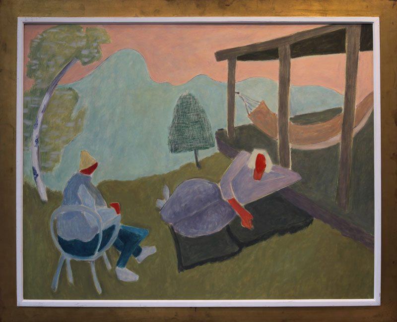 2 Figures in Garden