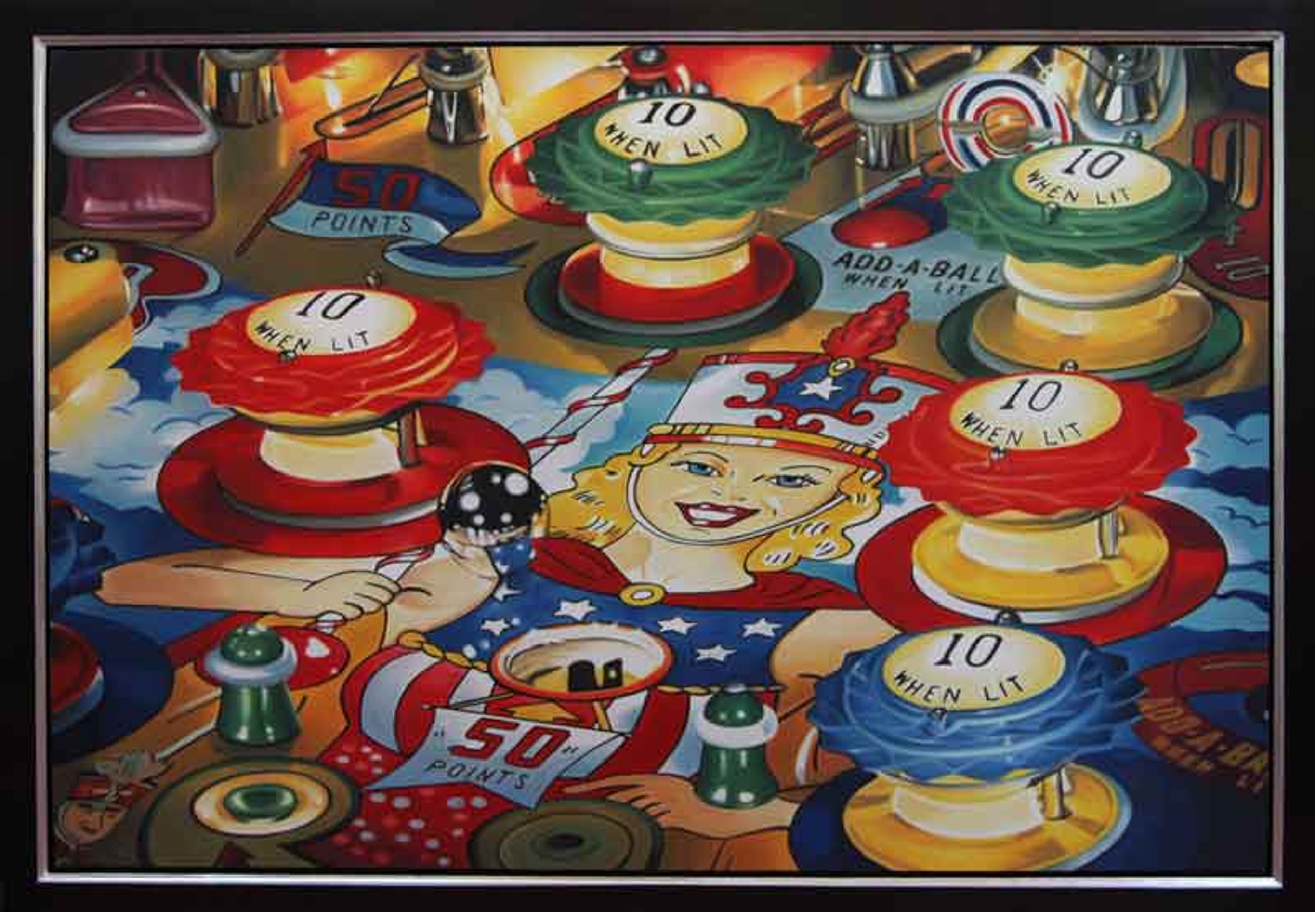 Pinball — oil painting by Brock Irwin