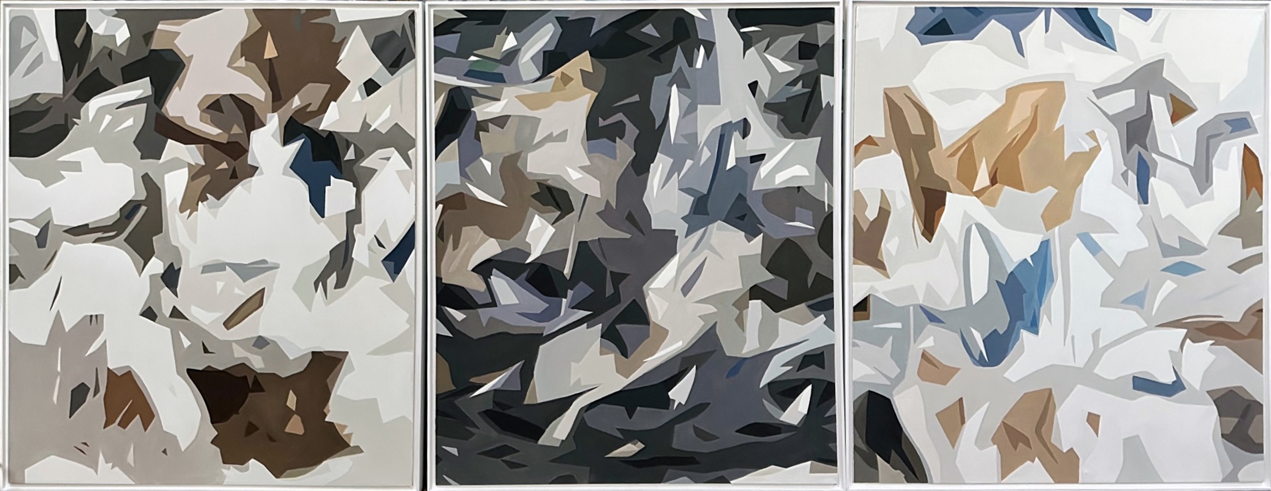 Modern Cubism (Tryptich) #2 (x3) — oil painting by Brock Irwin