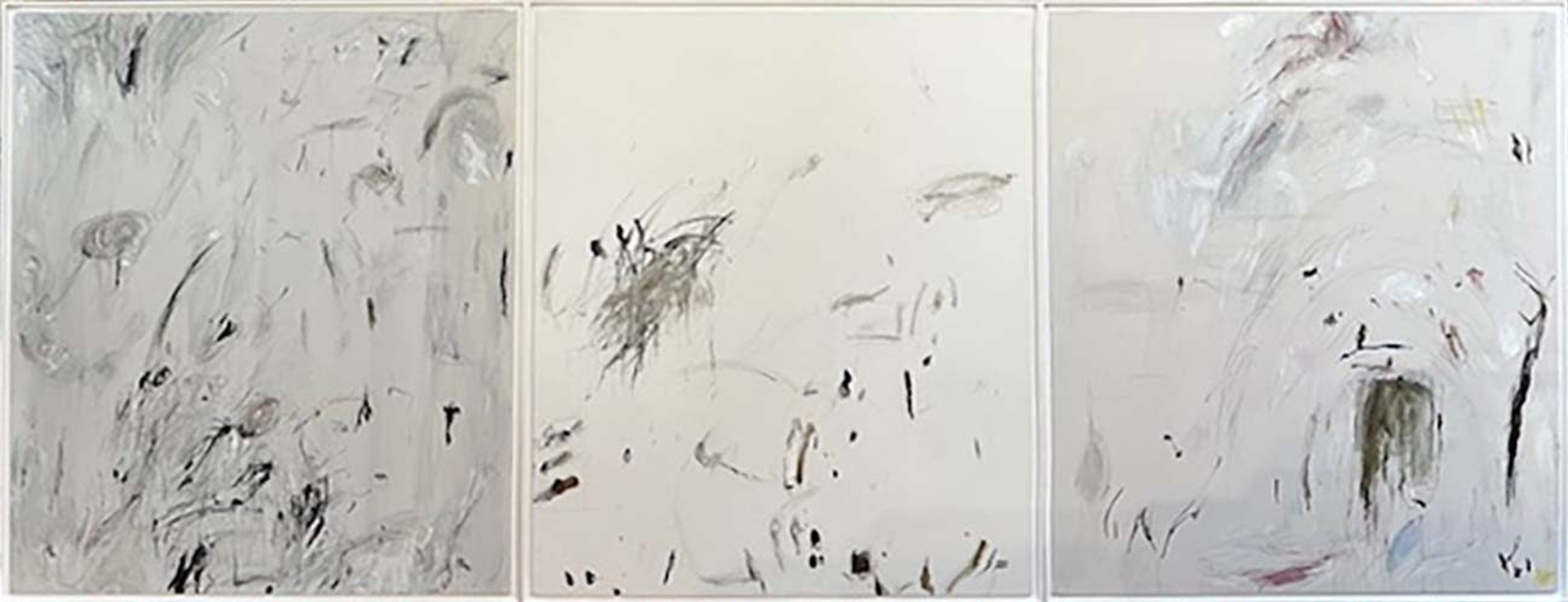 Graffiti Tryptich #2 (3 panels) — oil painting by Brock Irwin