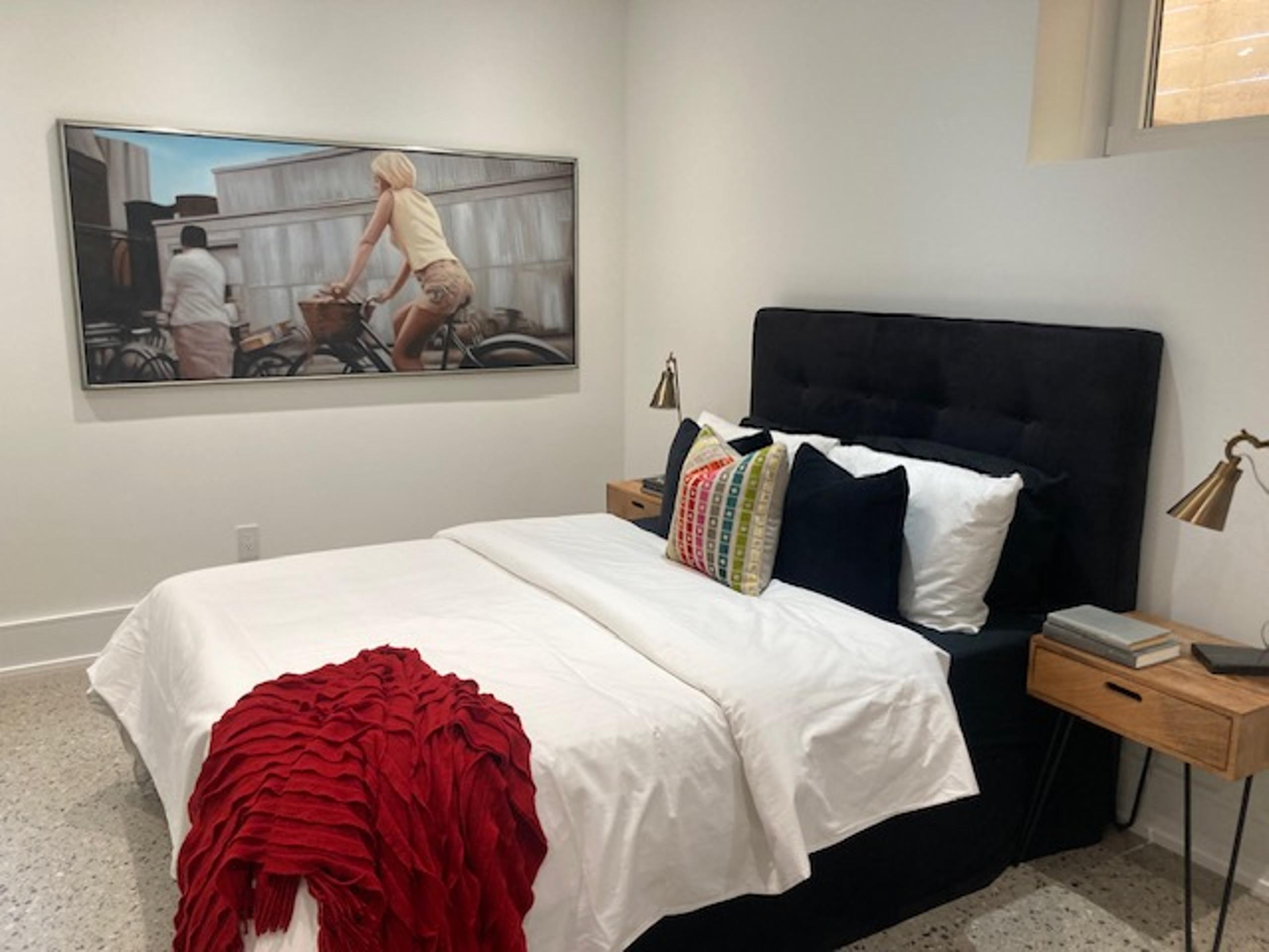 Bedroom staging example