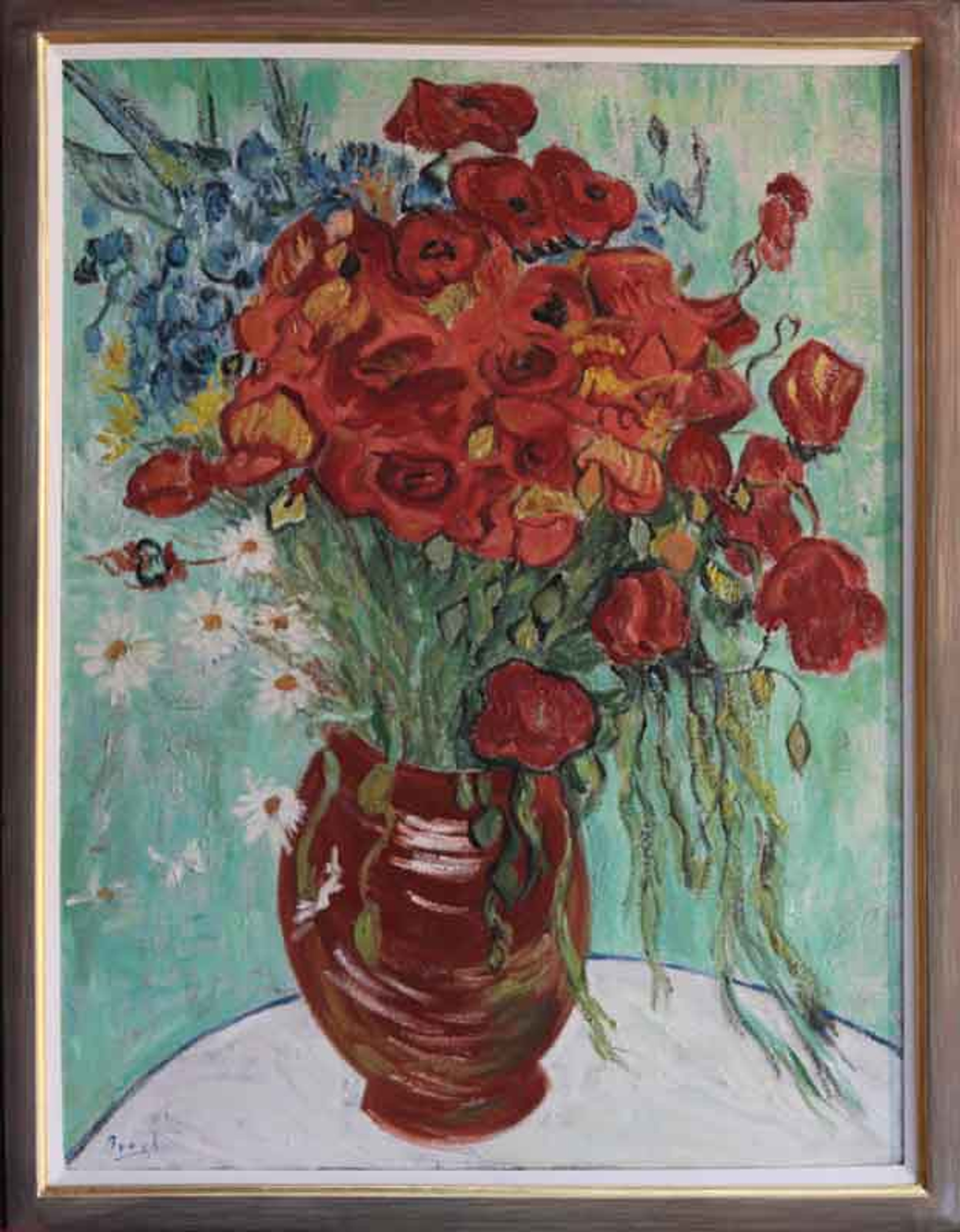 Flowers in Vase #4 — oil painting by Brock Irwin