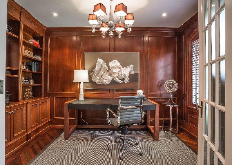 Original art staged in a Office
