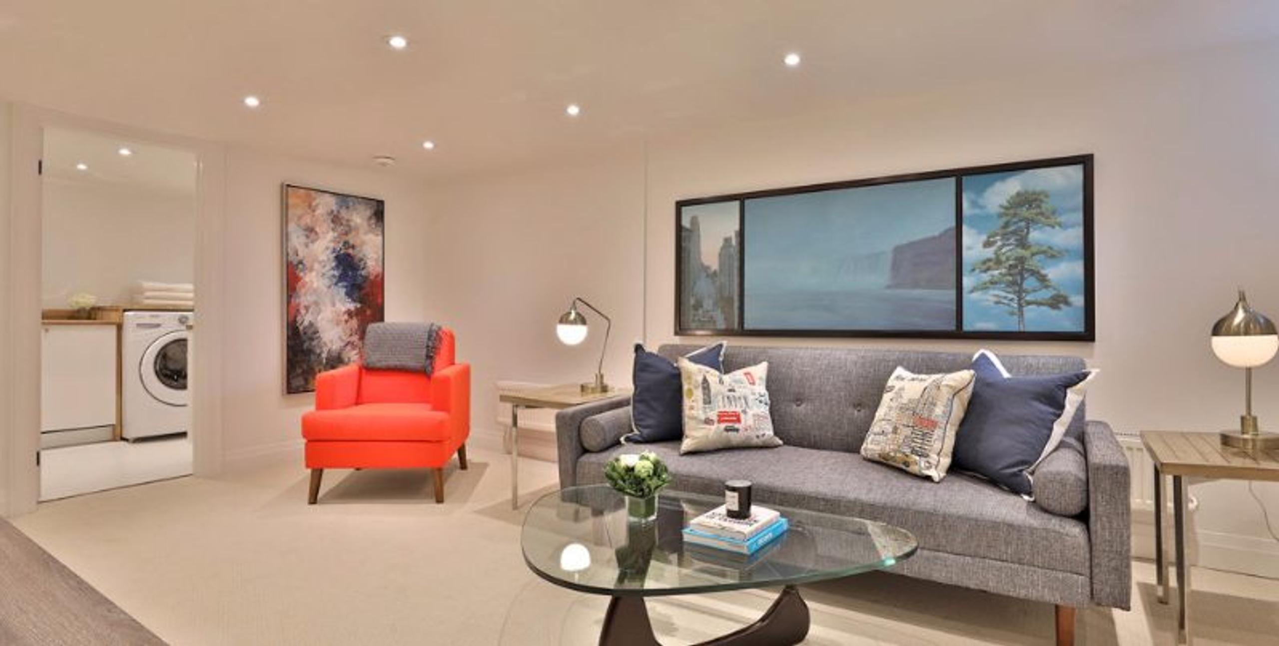Basement staging example