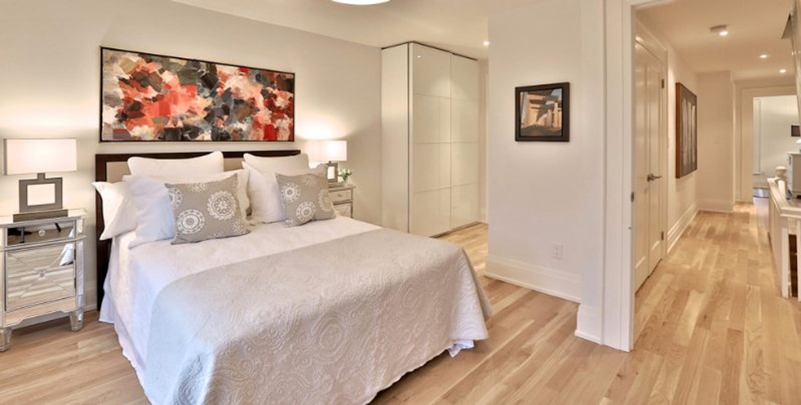 Bedroom staging example