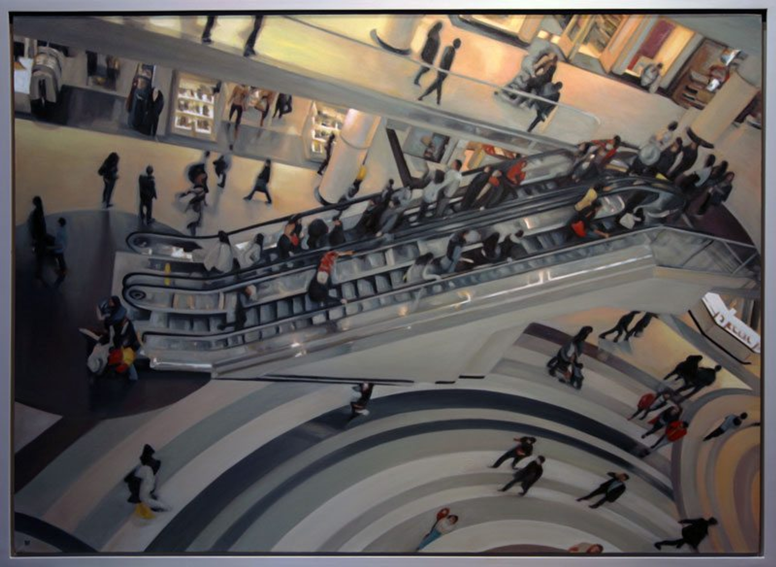 Modern Cityscape (Eaton Center #1) — oil painting by Brock Irwin