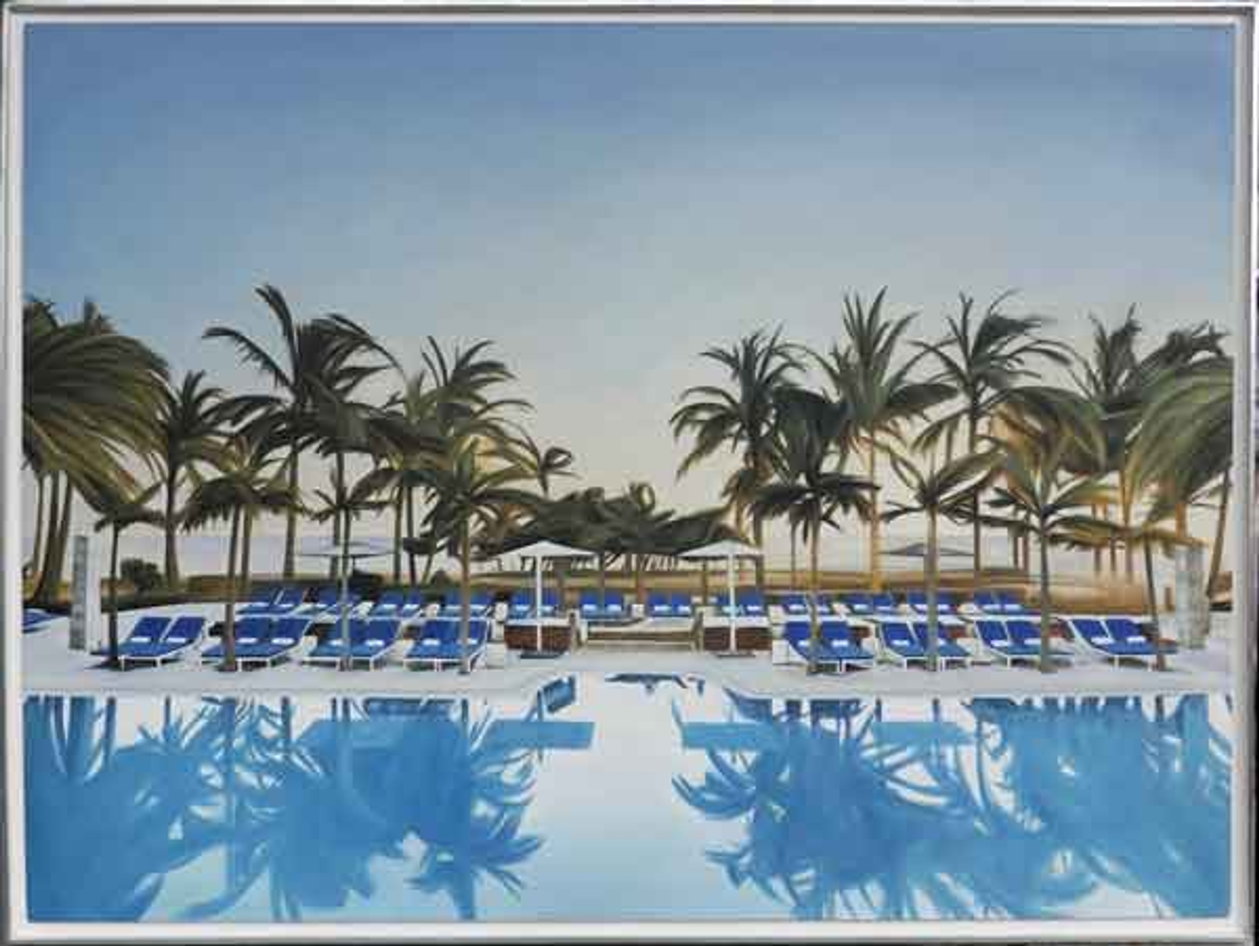 Modern Cityscape (Pool #4) — oil painting by Brock Irwin