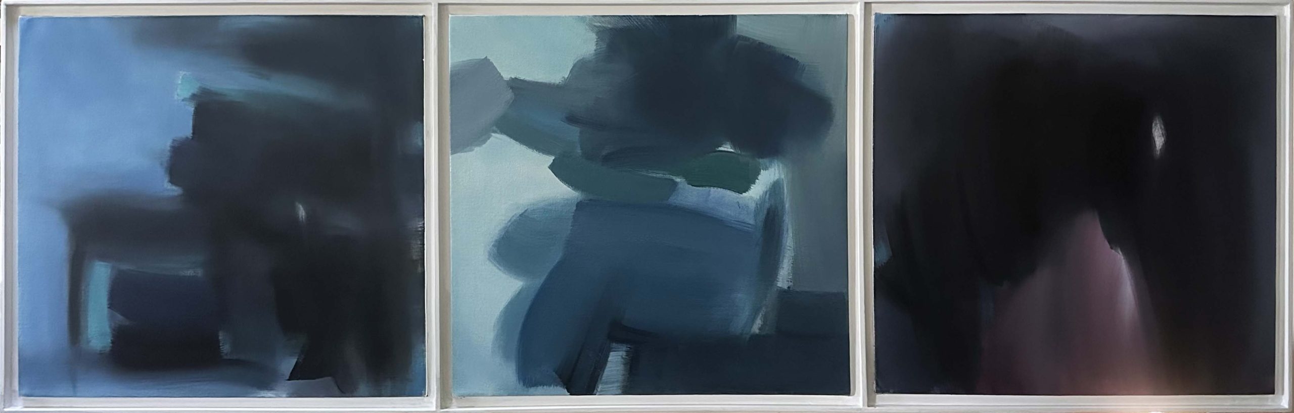 Tryptich in Blue — oil painting by Brock Irwin