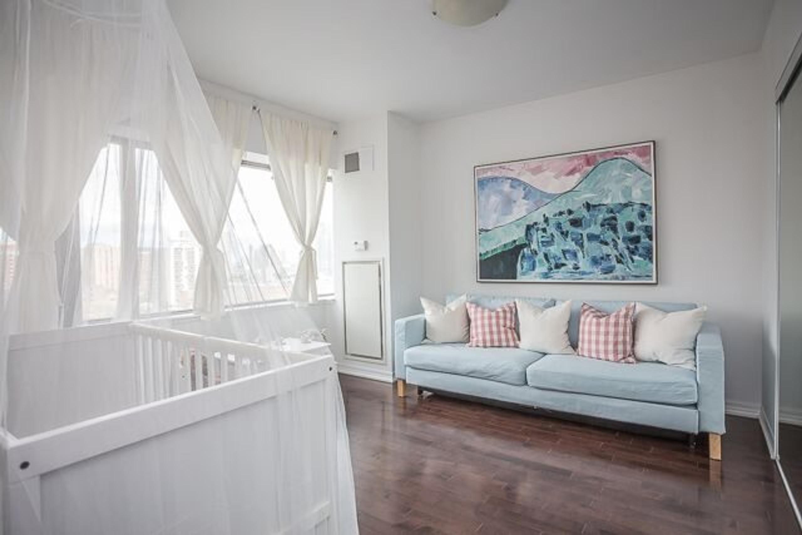 Bedroom staging example