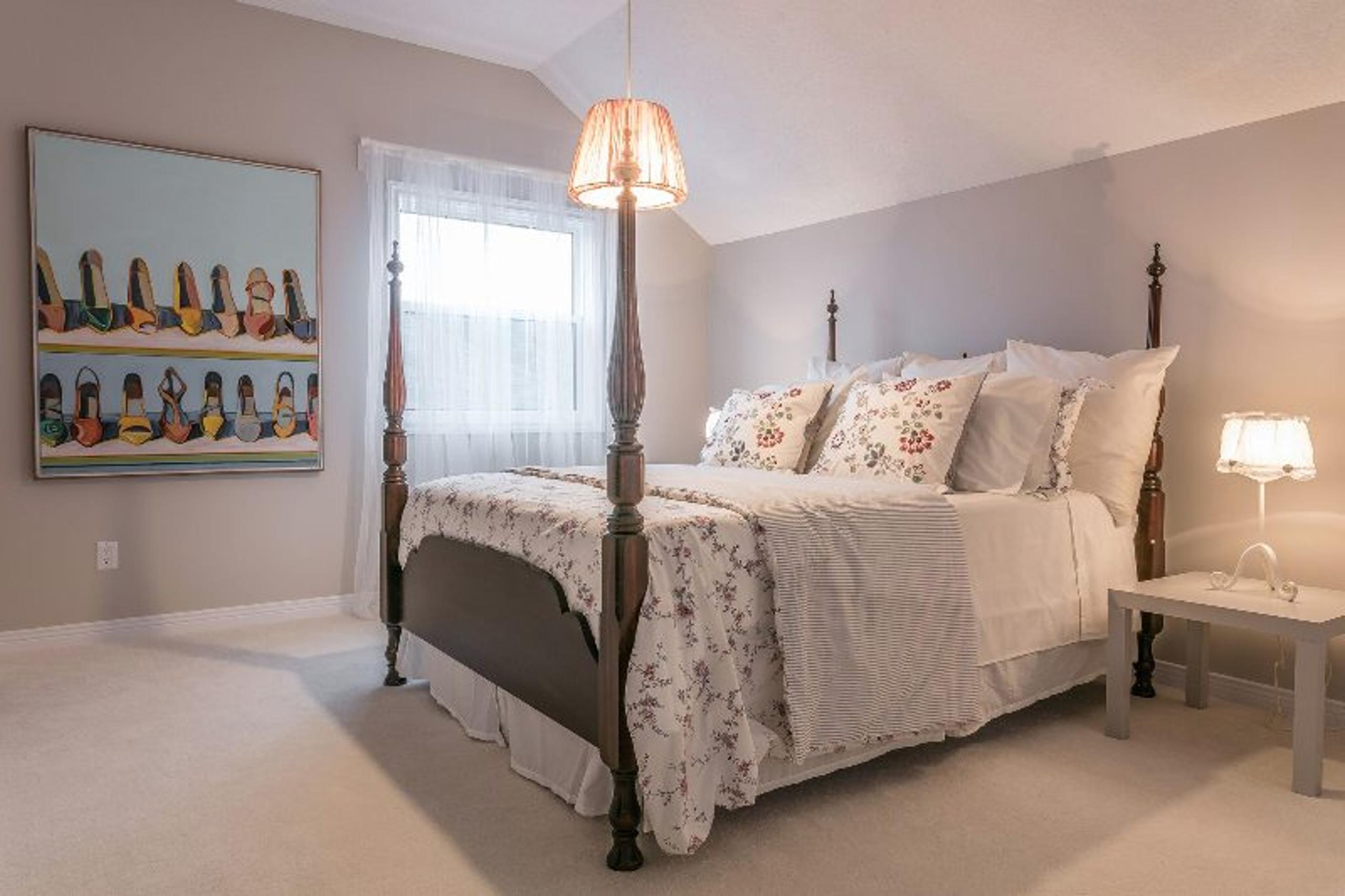 Bedroom staging example