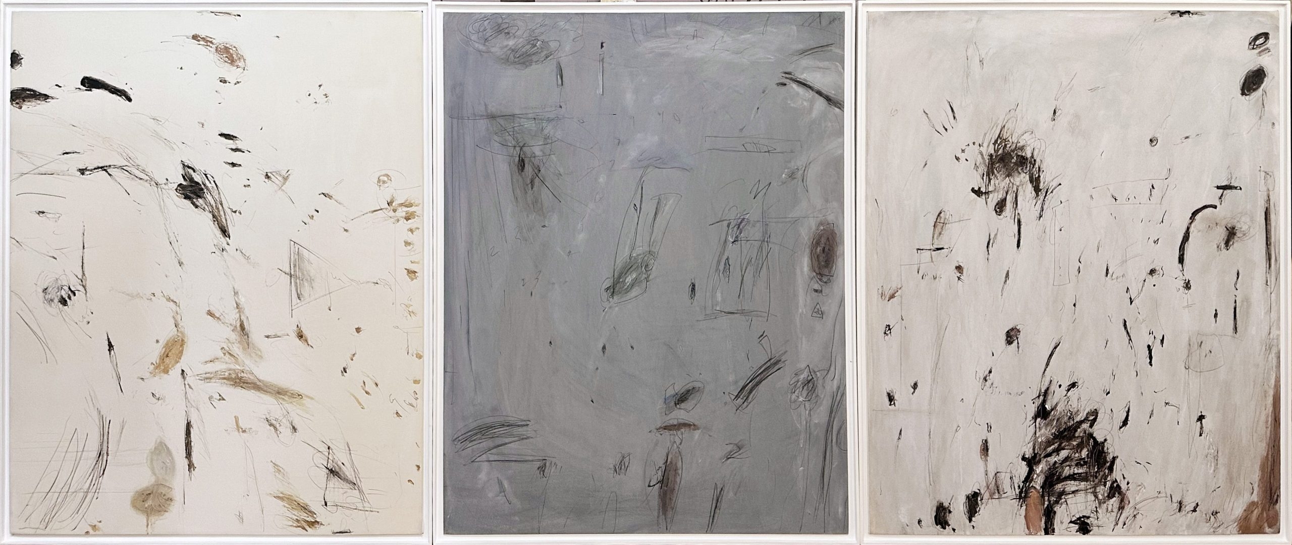 Graffiti Tryptich (3 panels) — oil painting by Brock Irwin
