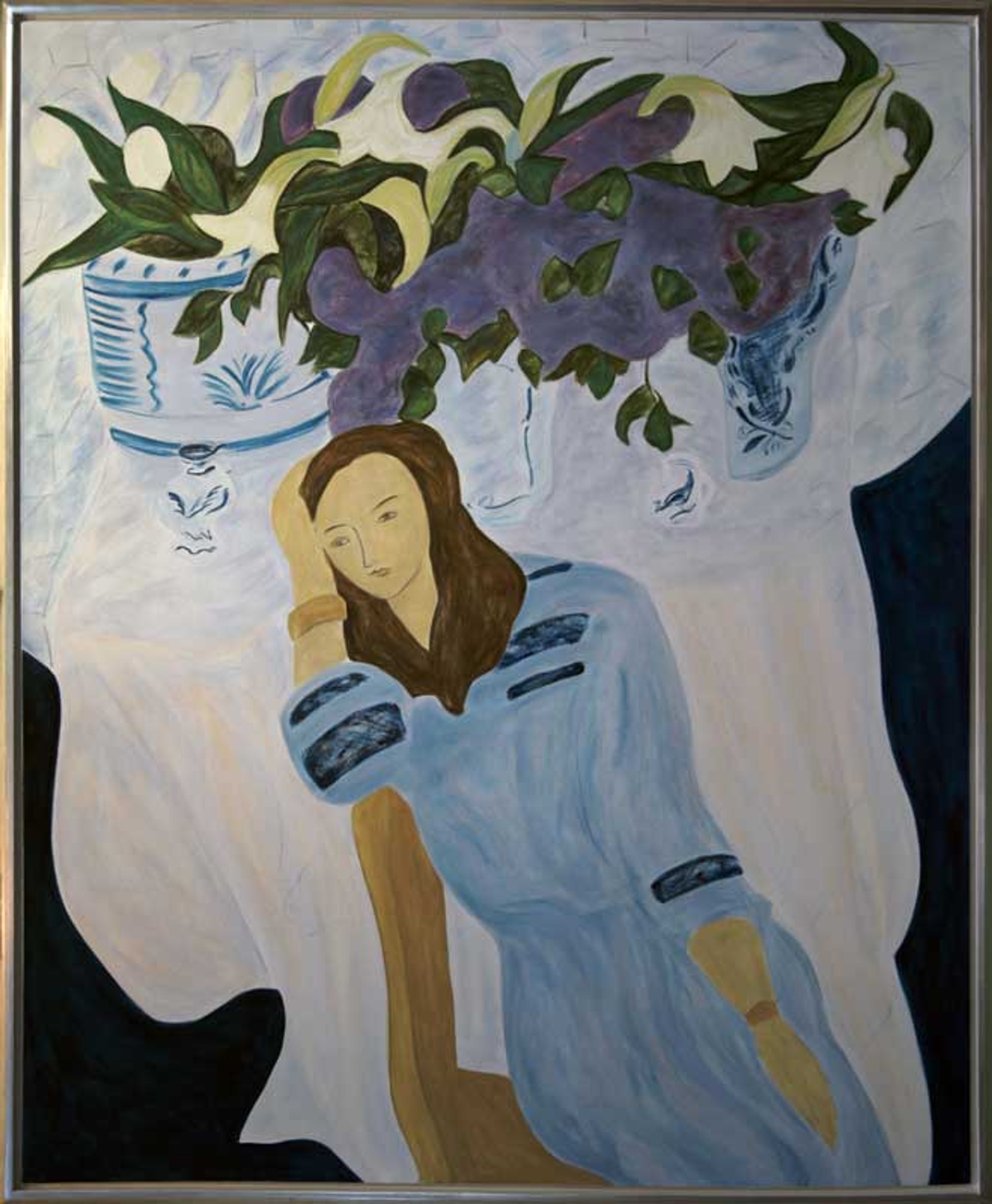 Figure (Blue Dress) — oil painting by Brock Irwin