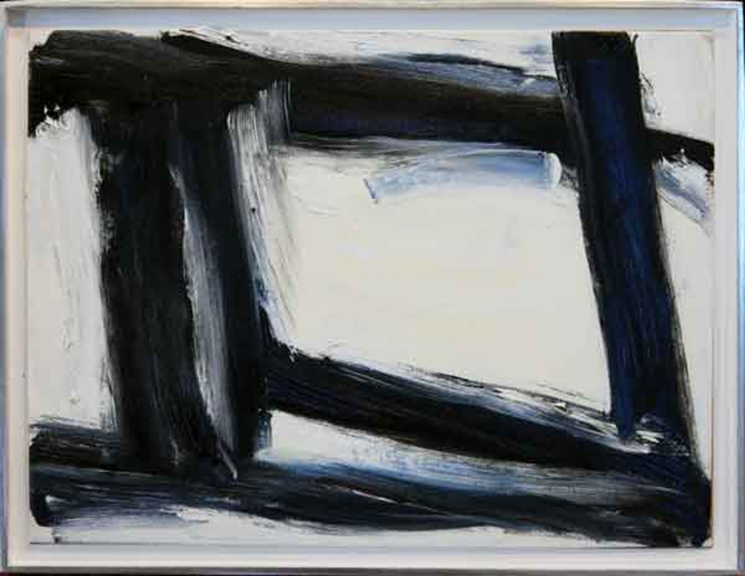 Blue Stripes (small) #3 — oil painting by Brock Irwin