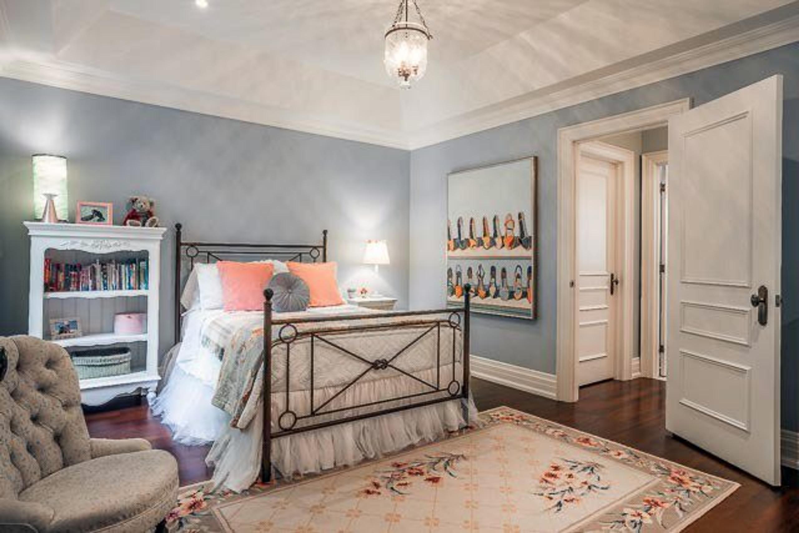 Bedroom staging example