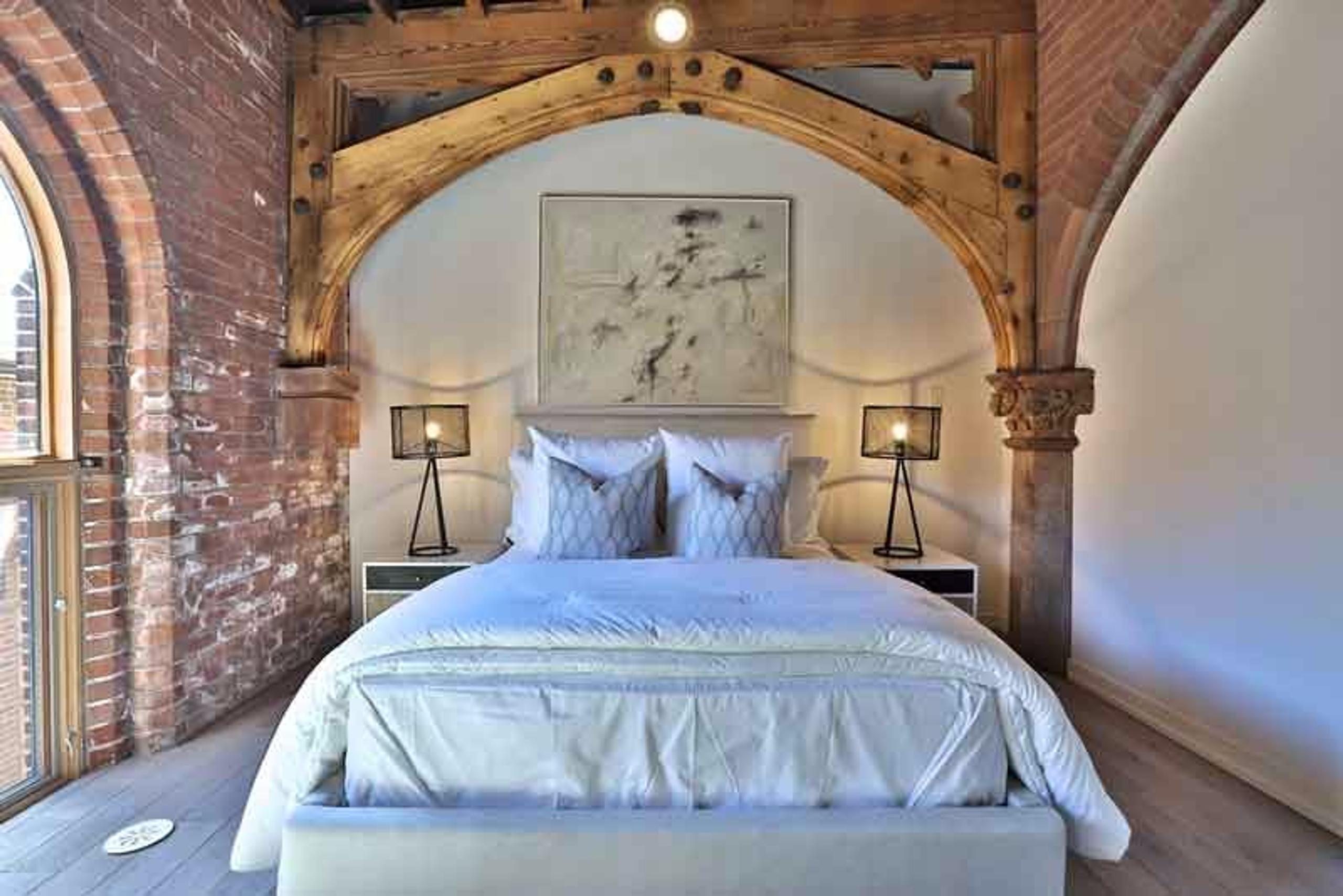 Bedroom staging example