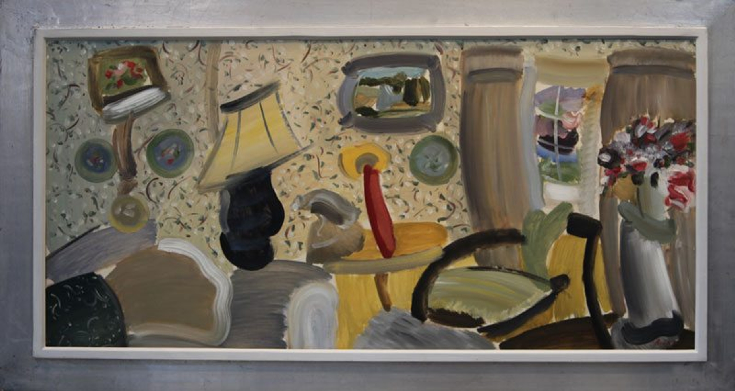 Interior w/Green Chair — oil painting by Brock Irwin