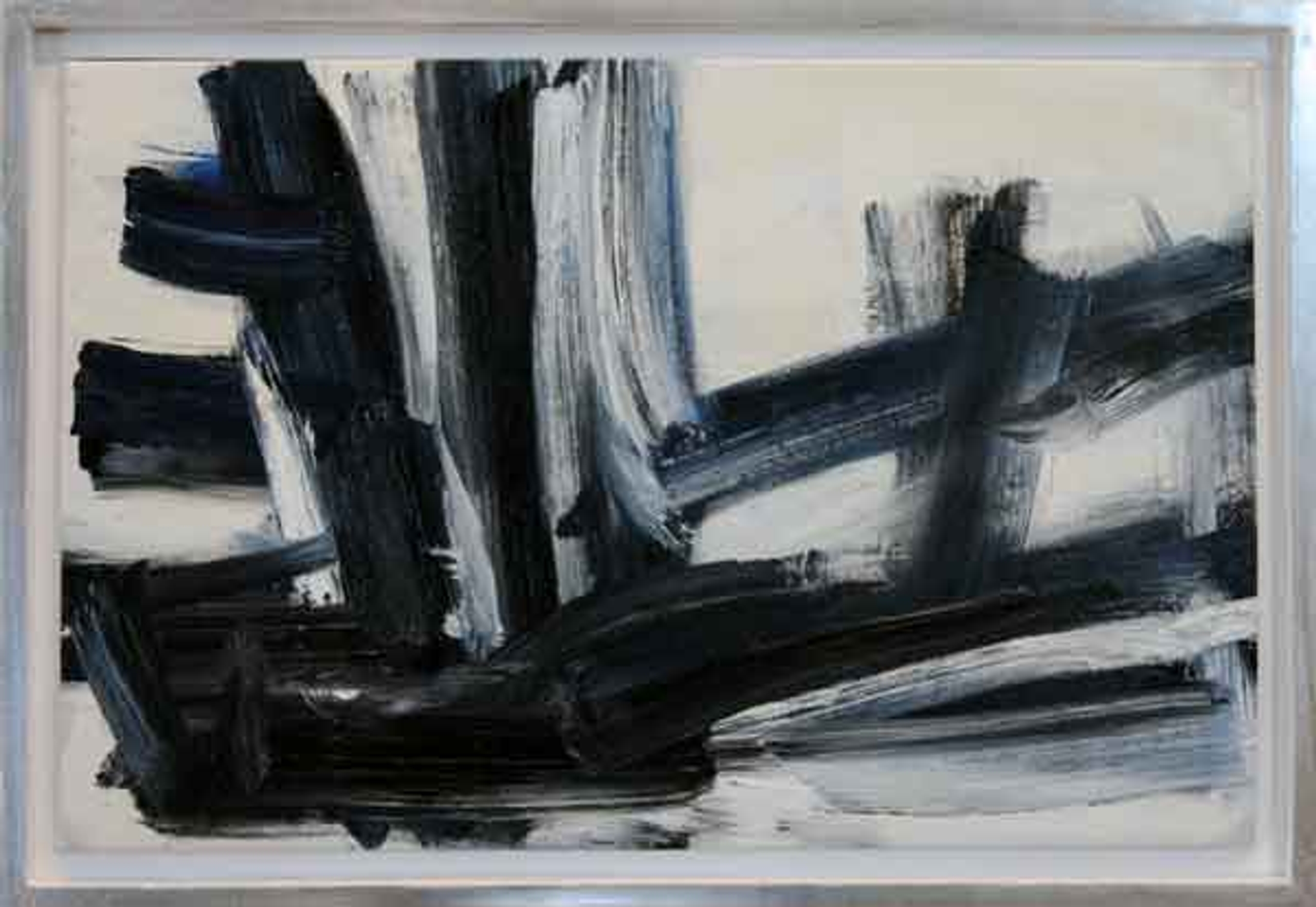 Blue Stripes (small) #1 — oil painting by Brock Irwin