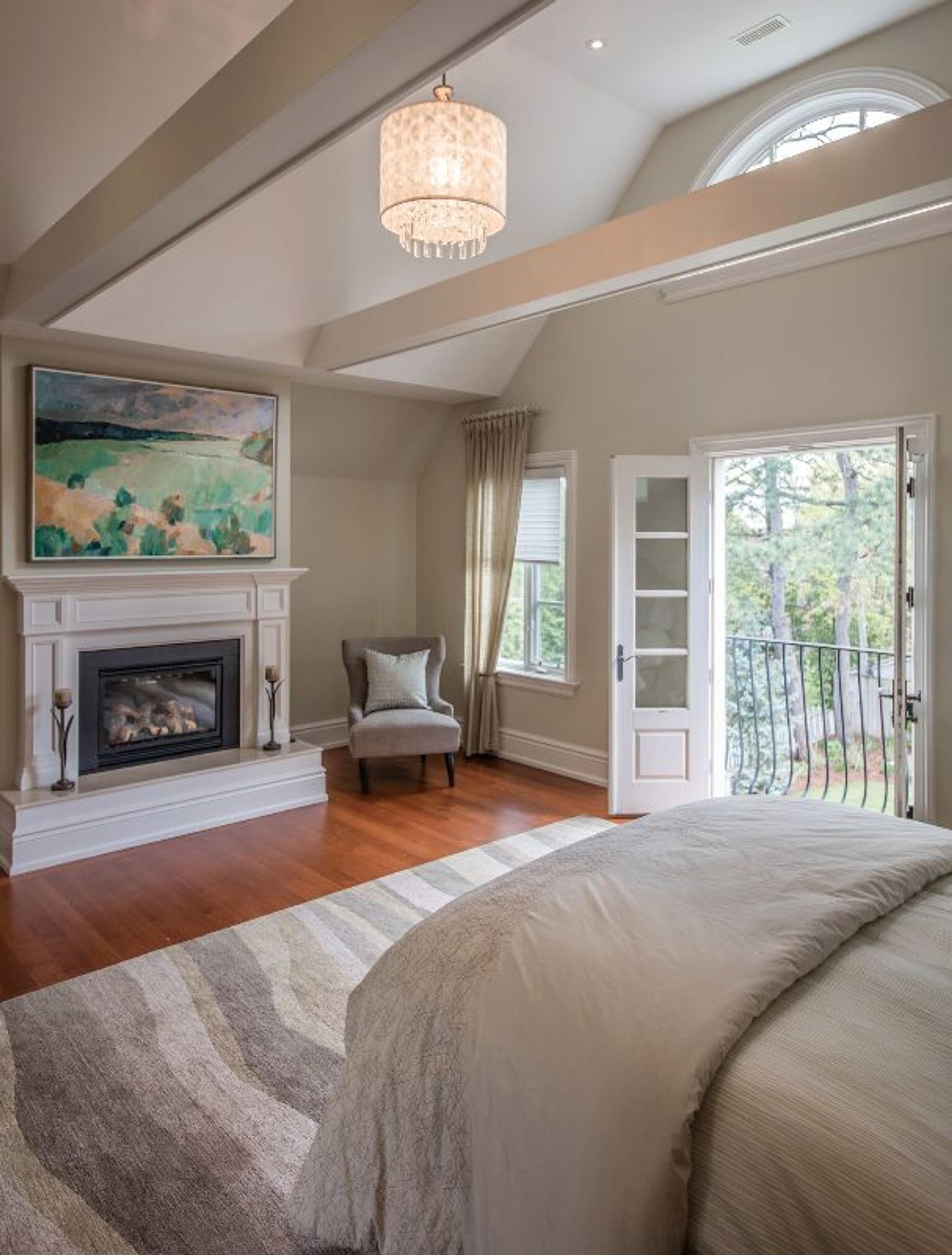 Bedroom staging example