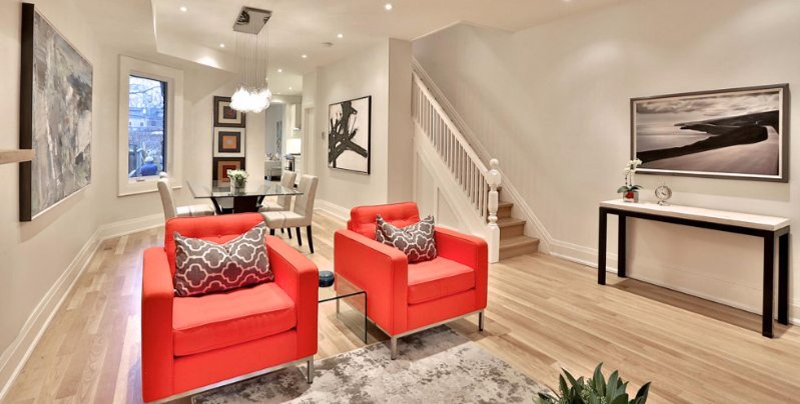 Hallway staging example