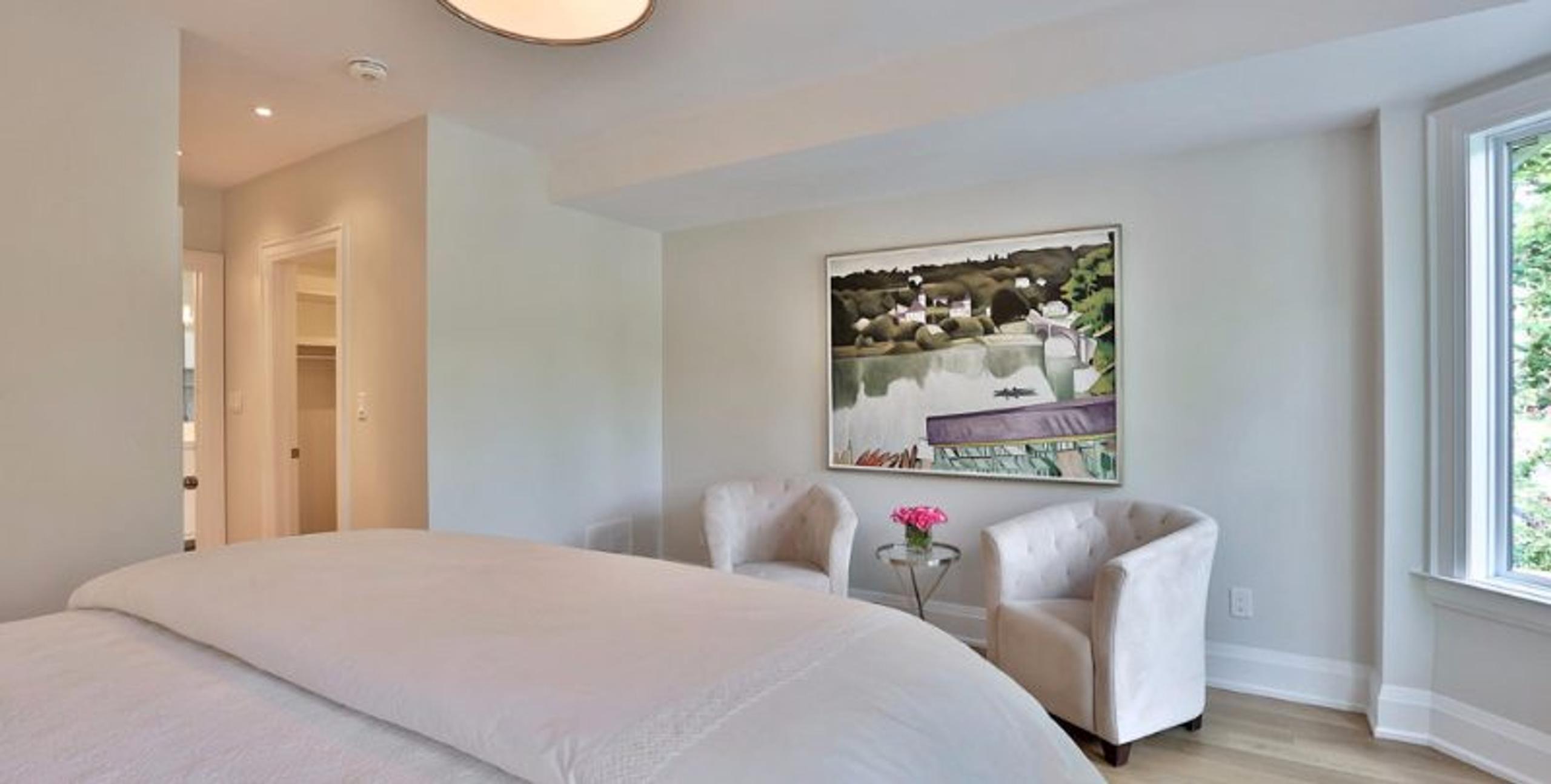 Bedroom staging example
