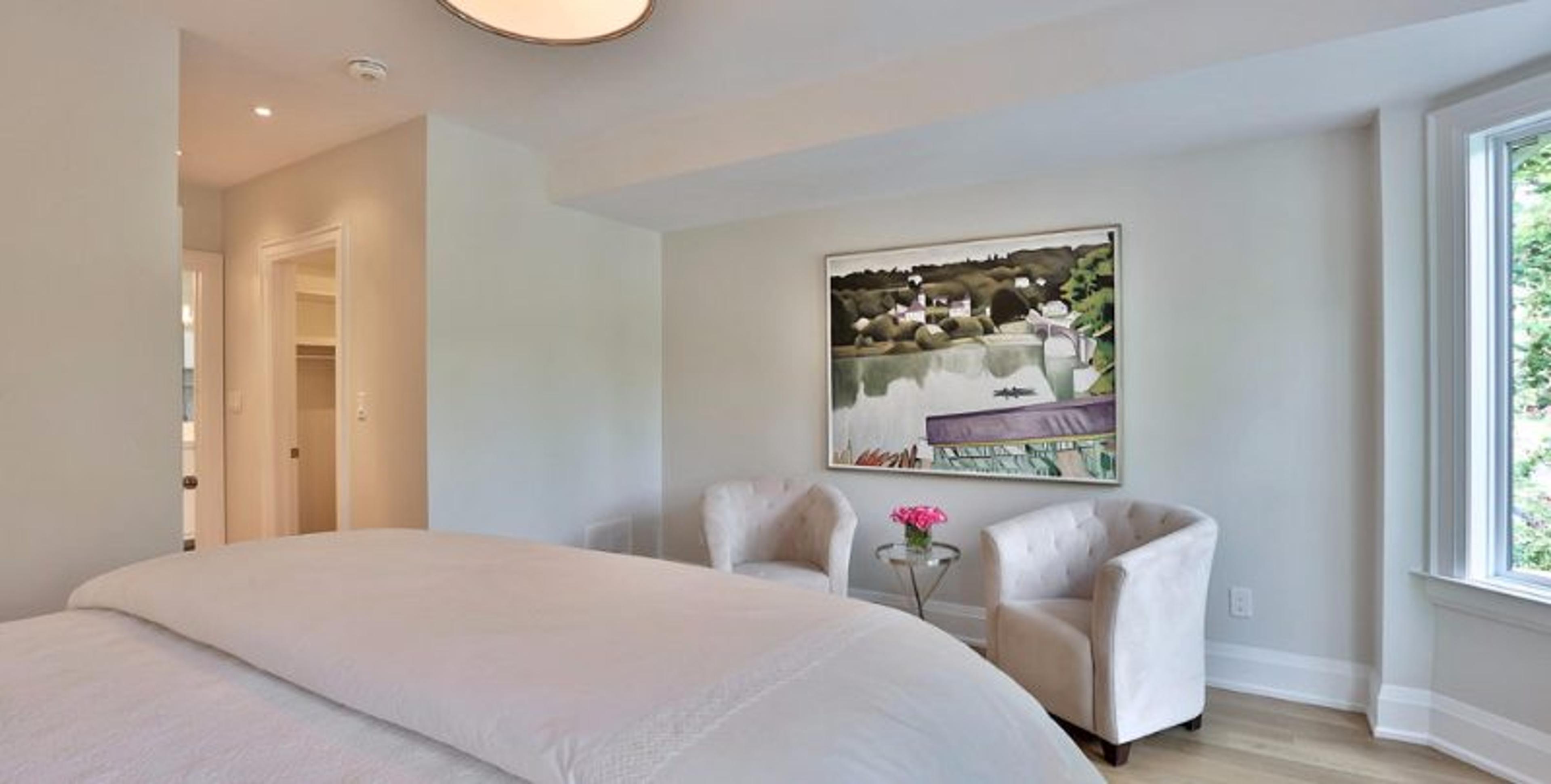 Bedroom staging example