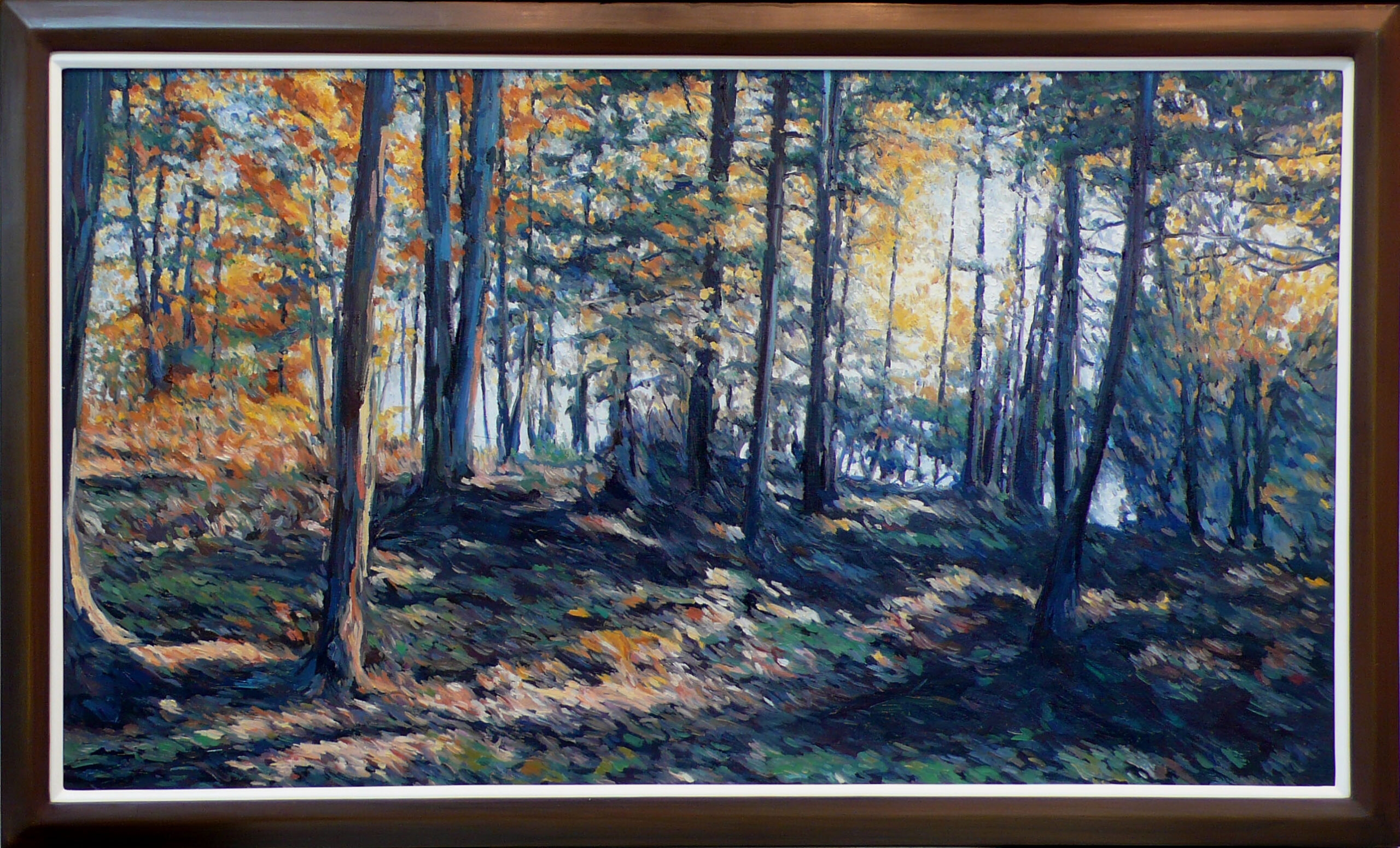 Sun through the Forest — oil painting by Brock Irwin