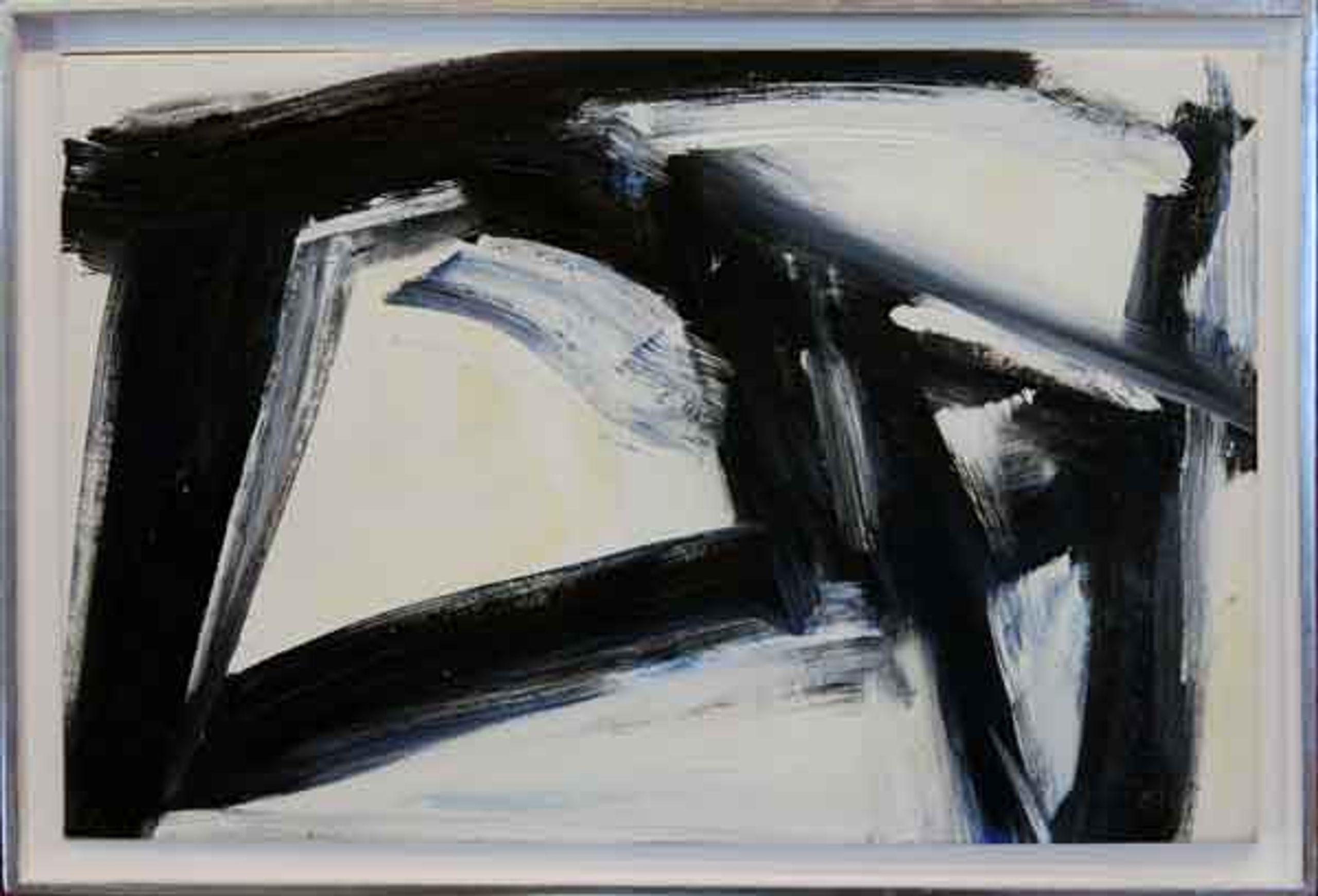 Blue Stripes (small) #6 — oil painting by Brock Irwin