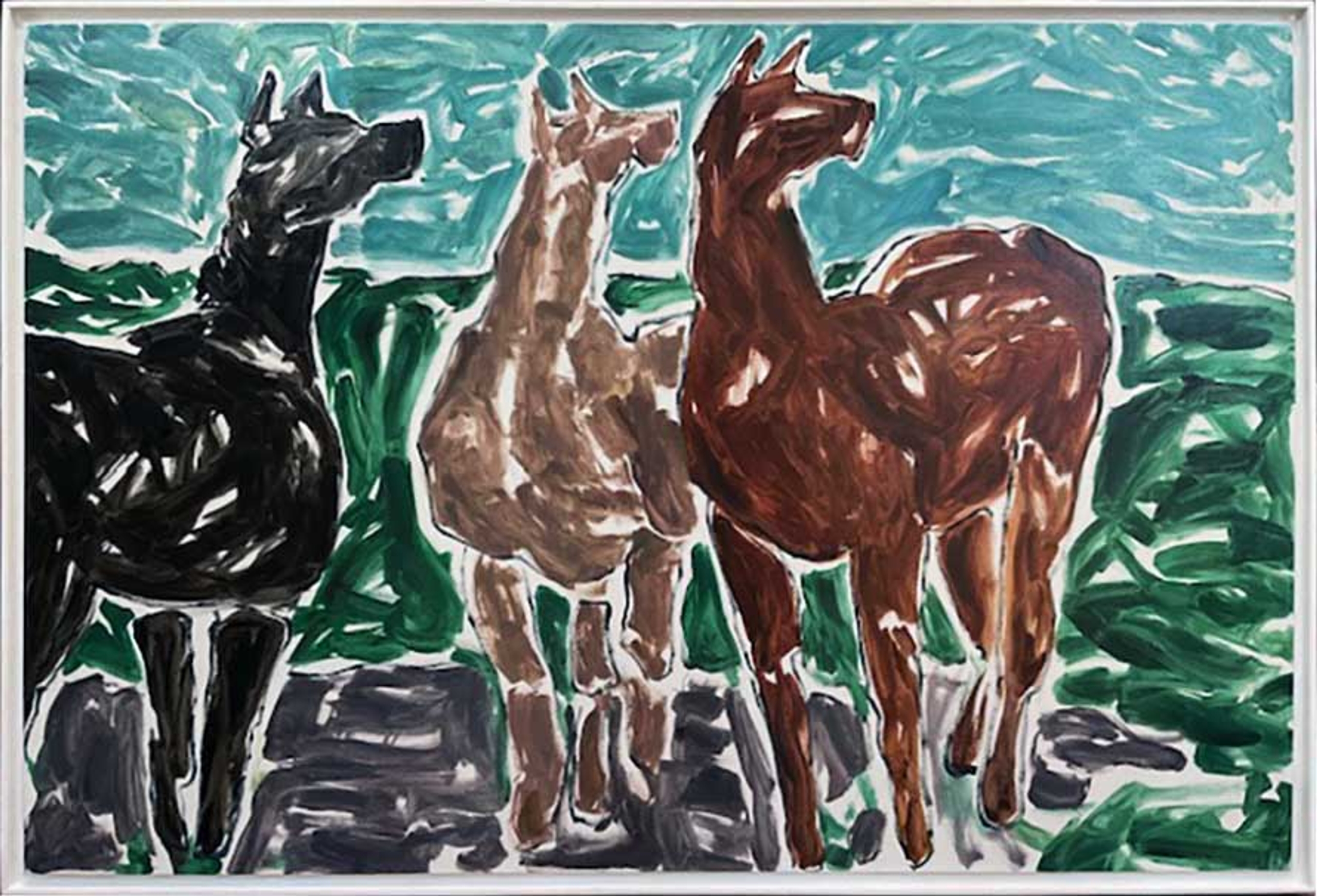 Horses — oil painting by Brock Irwin