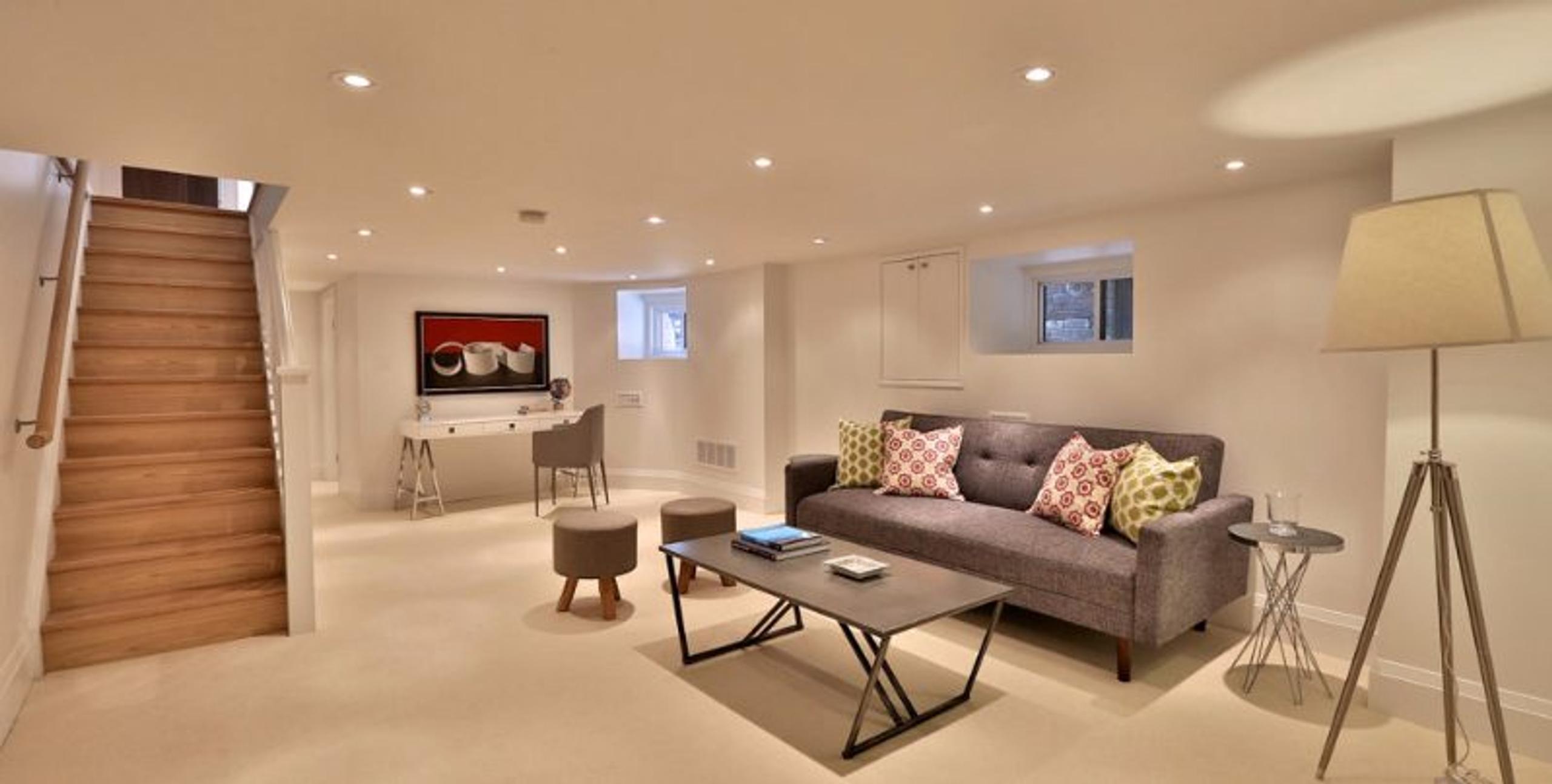 Basement staging example