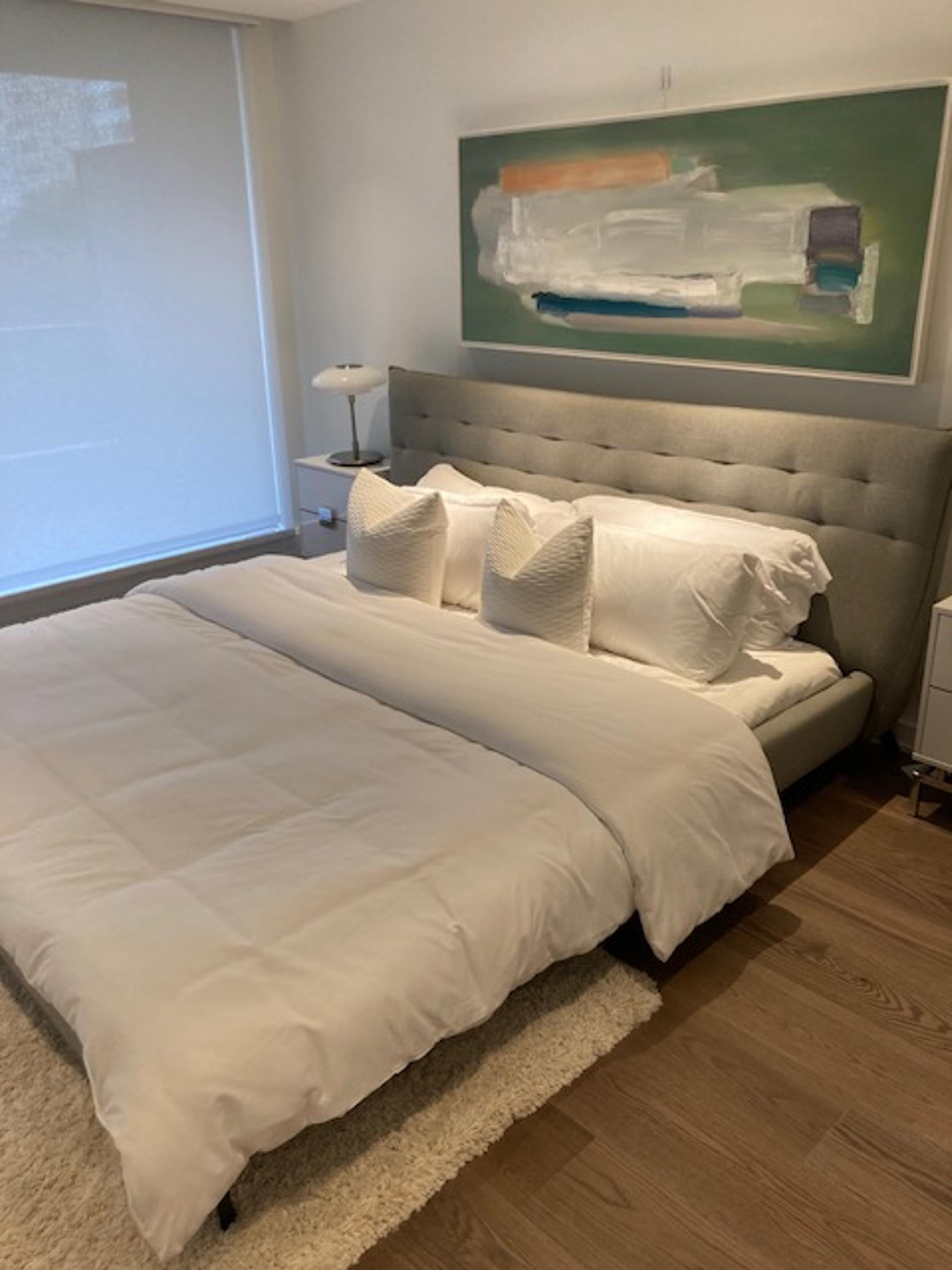 Bedroom staging example