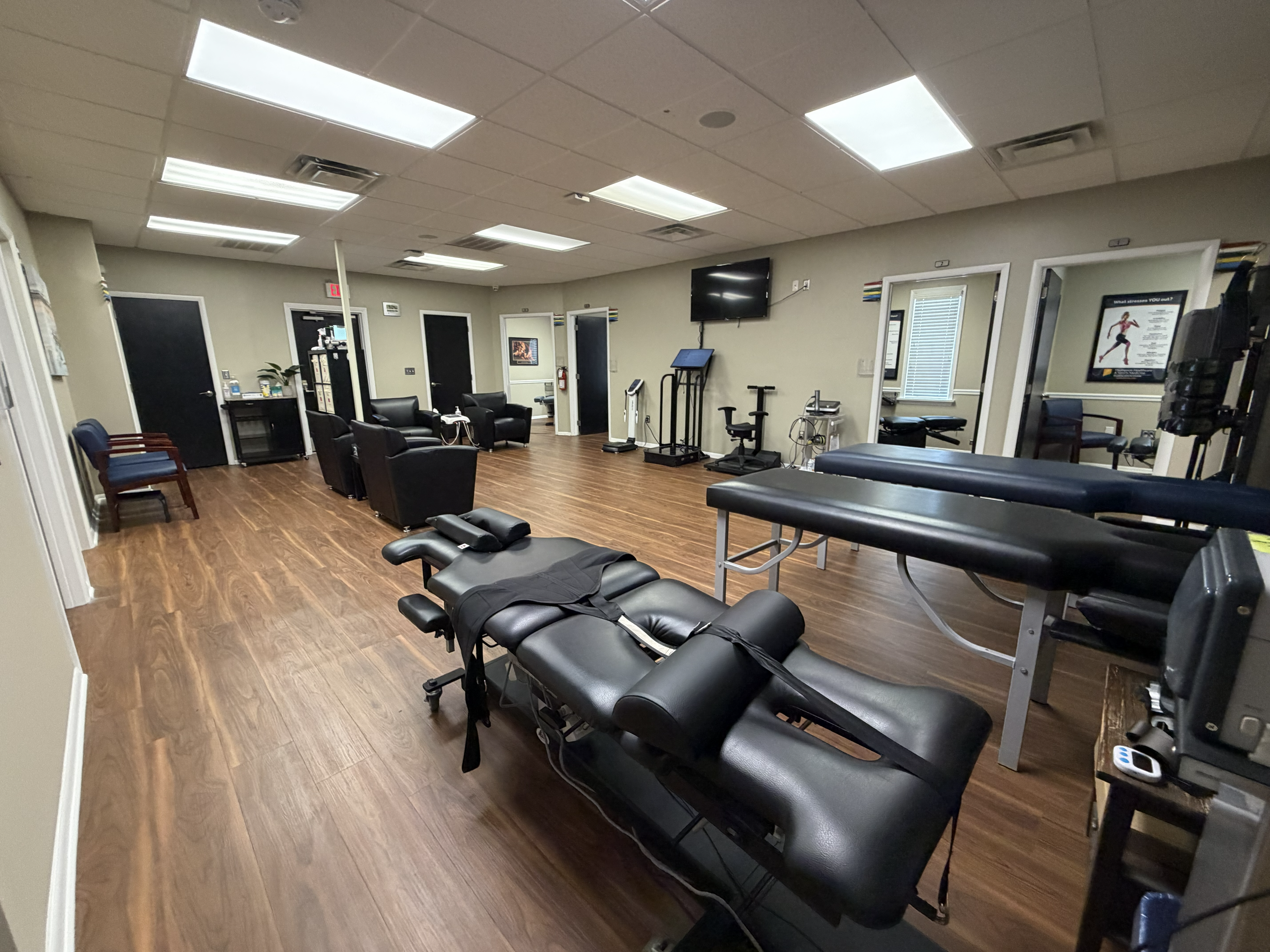 Central therapies area at the Thompson Healthcare & Sports Medicine - Toms River location.