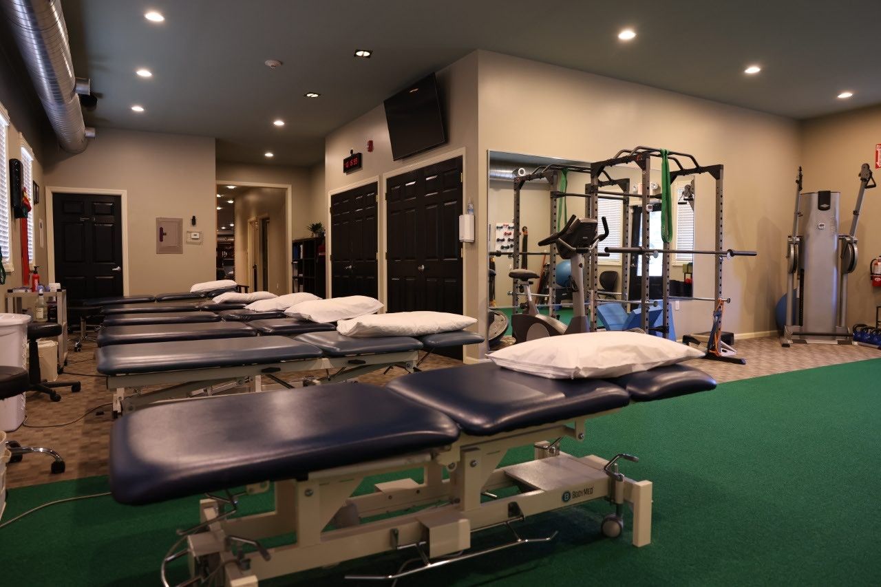 Physical Therapy area of the Lacey location of Thompson Healthcare & Sports Medicine.