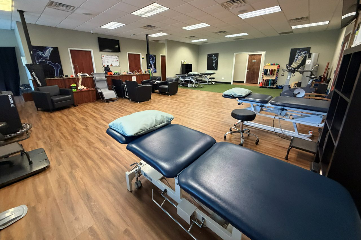 Physical therapy area at the Thompson Healthcare & Sports Medicine - Manahawkin location.