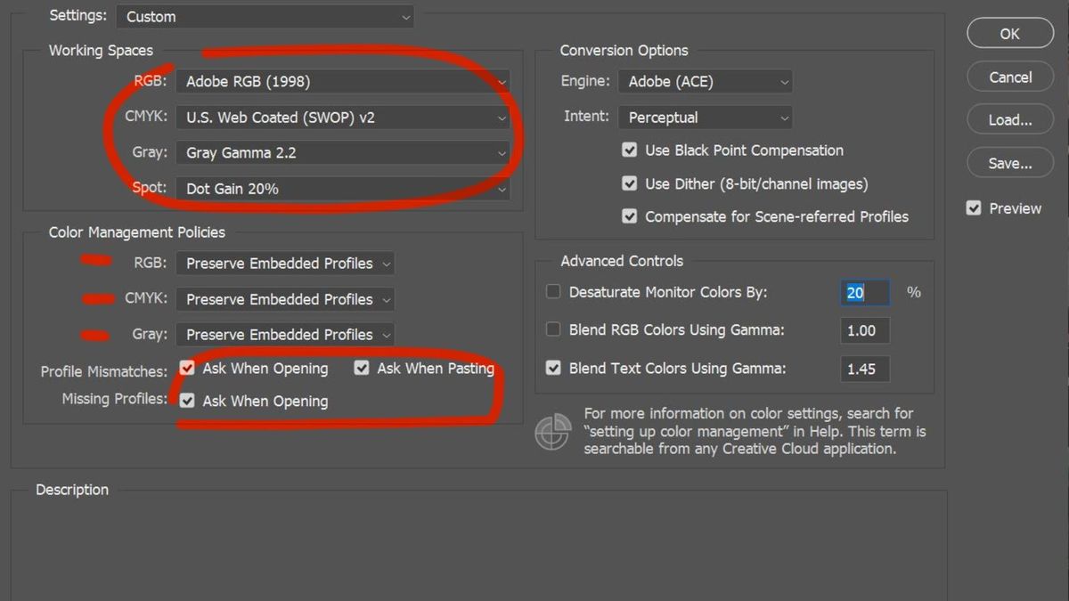 Setting Up Your Photoshop Settings