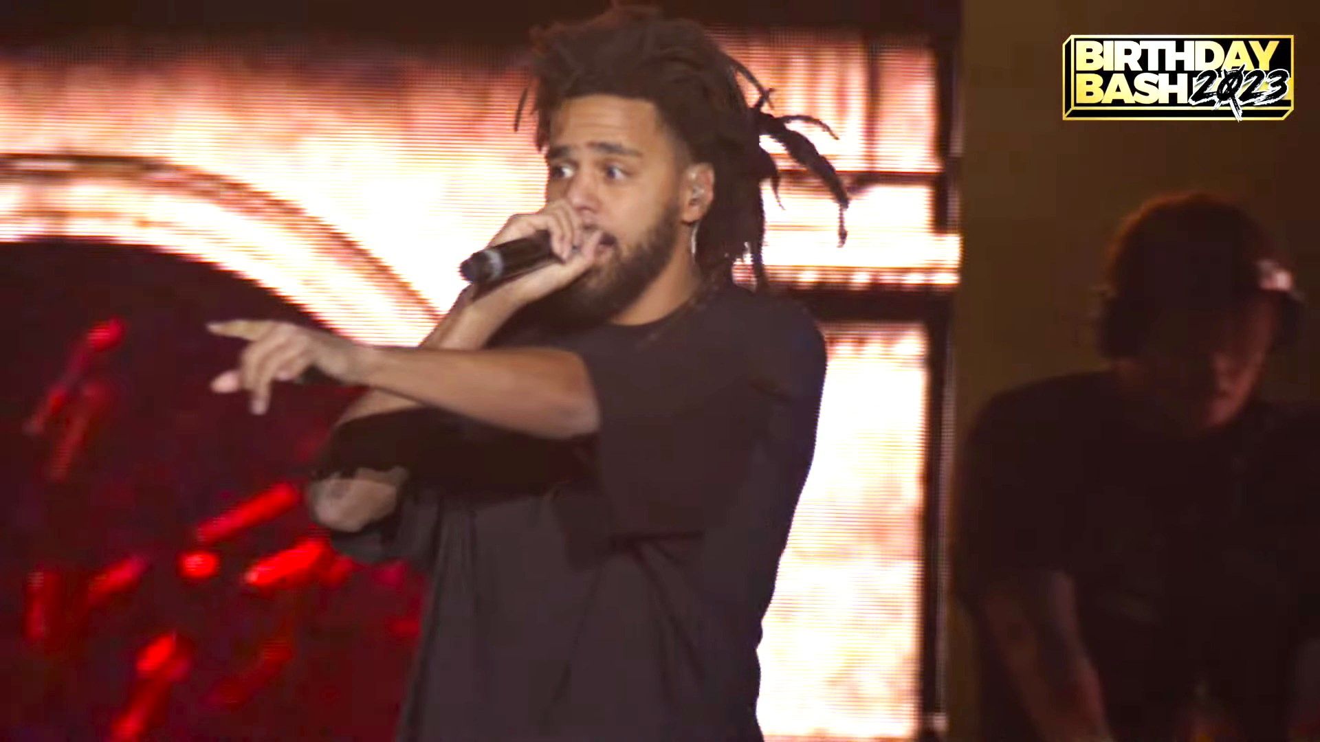 J. Cole performing at Birthday Bash ATL in Atlanta in June 2023