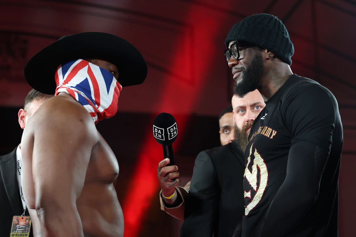 Wilder and Whyte face-off at DAZN boxing event 