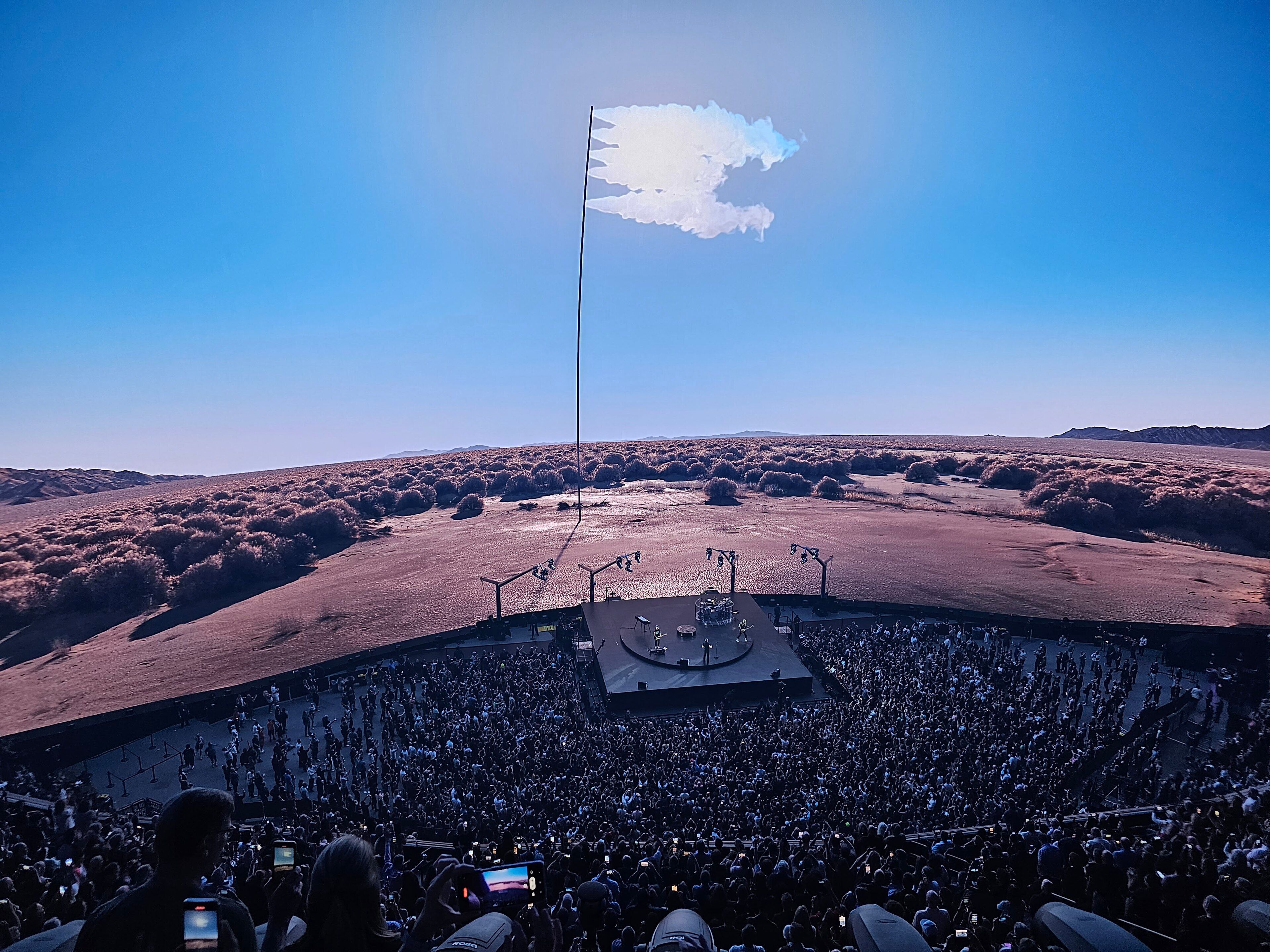 U2 performing at the Sphere in Las Vegas in October 2023