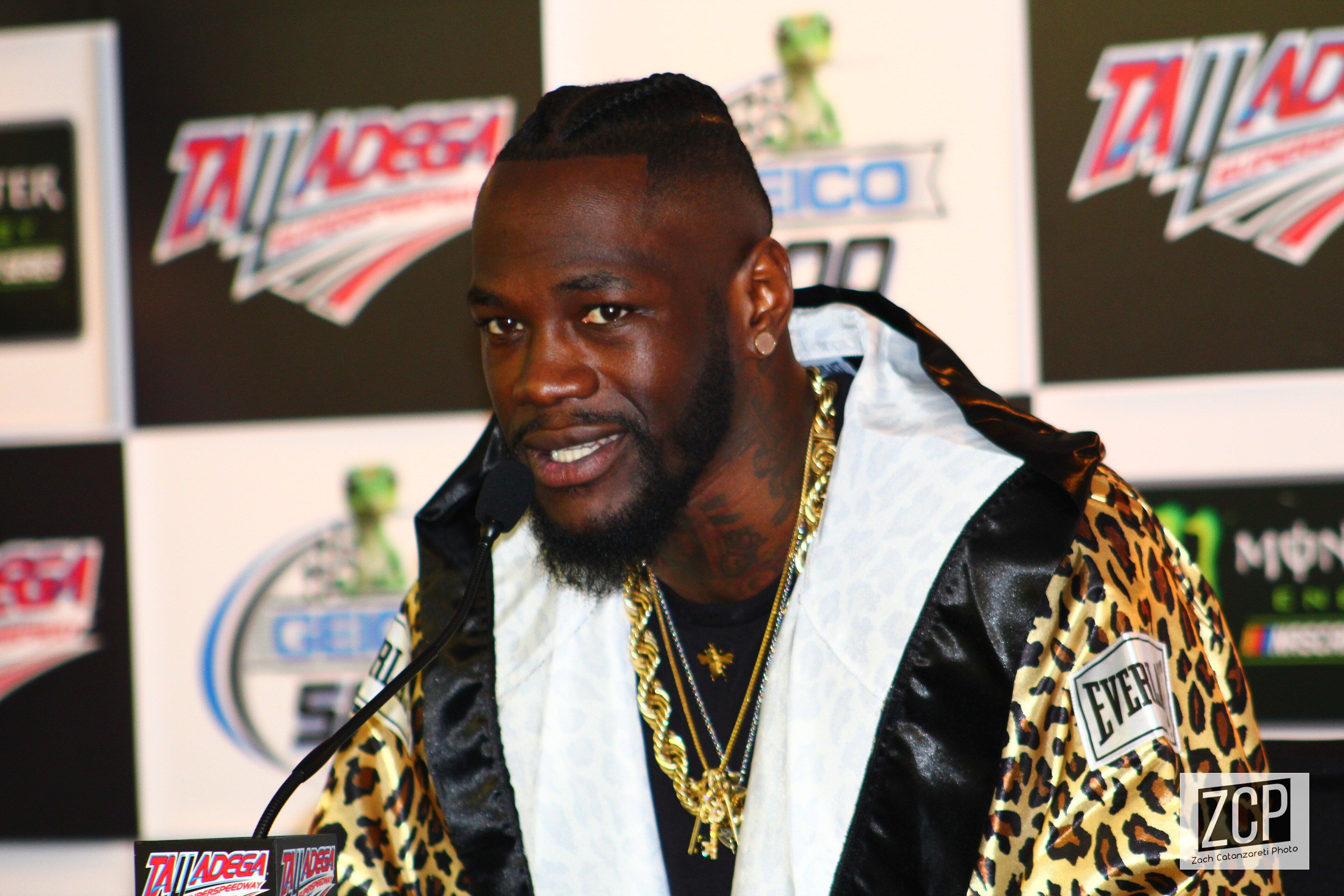 Deontay Wilder photographed in 2018, during his reign as WBC heavyweight champion