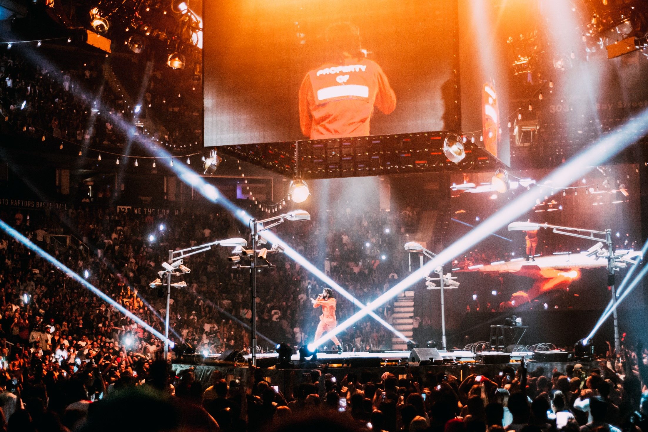 J. Cole performing at Air Canada Centre in Toronto on the 4 Your Eyez Only Tour in 2017