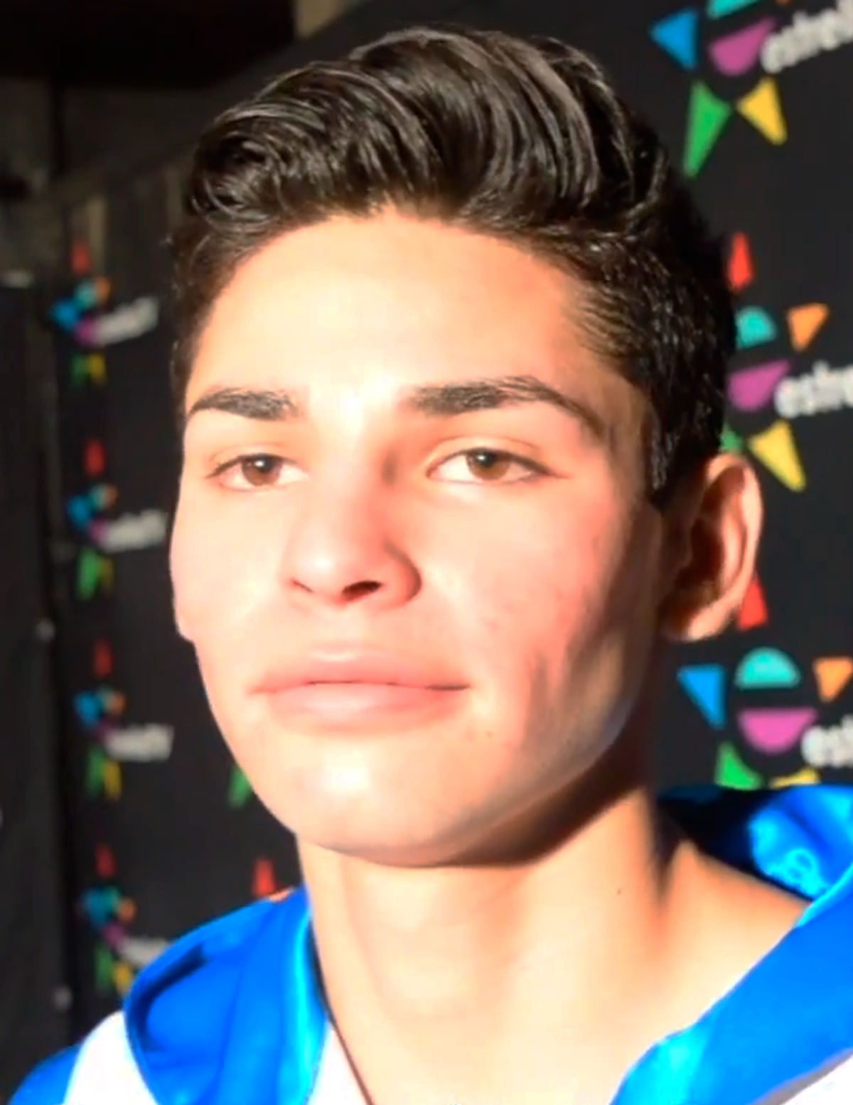 Head and shoulders shot of boxer Ryan Garcia taken from a 2017 video