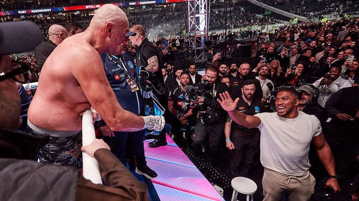 Fury & Joshua at high-profile boxing event