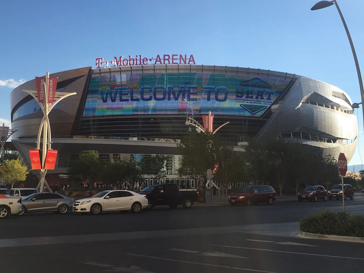Exterior of T-Mobile Arena in Las Vegas in July 2016