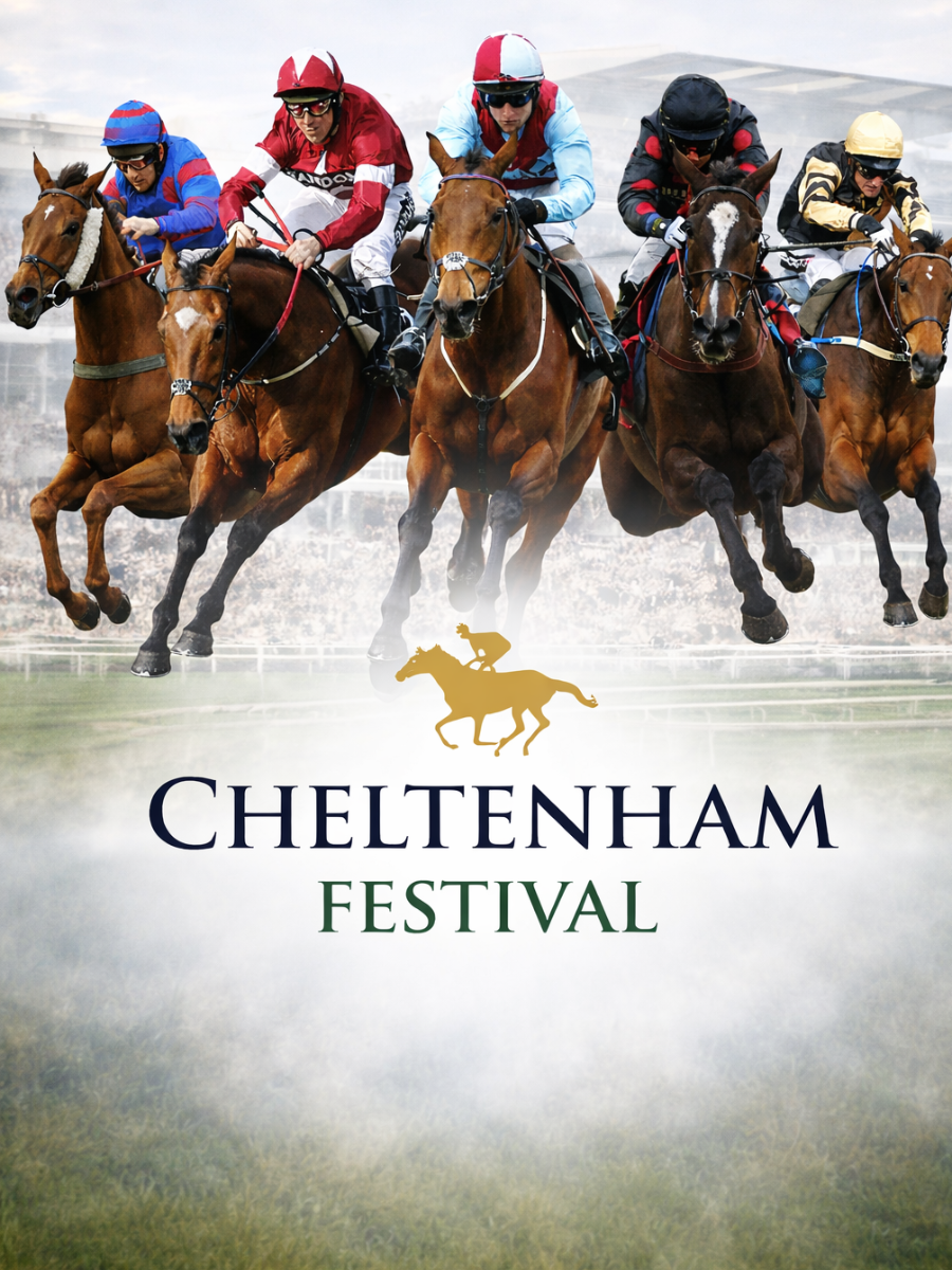 Five jockeys & horses race intensely at Cheltenham Festival. Get tickets for Cheltenham Gold Cup.