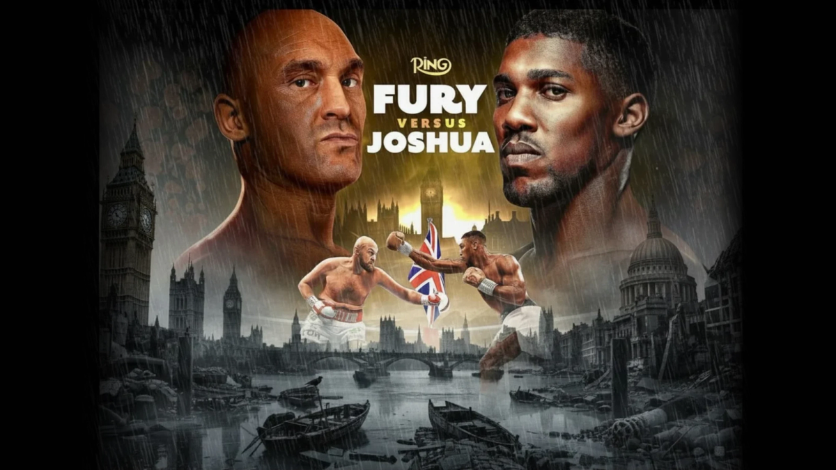 Fury vs Joshua London Boxing Match Poster - The Ring