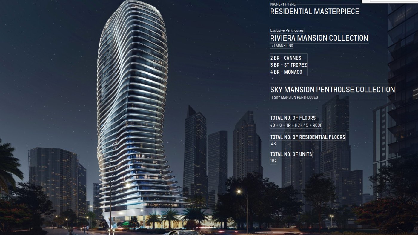 BUGATTI RESIDENCES BY BINGHATTI - A TRIBUTE TO THE RIVIERA'S FLAIR