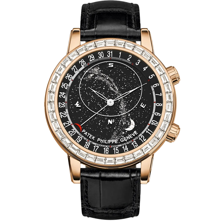 Patek Philippe Grand Complications Black Rose Gold Leather 44mm