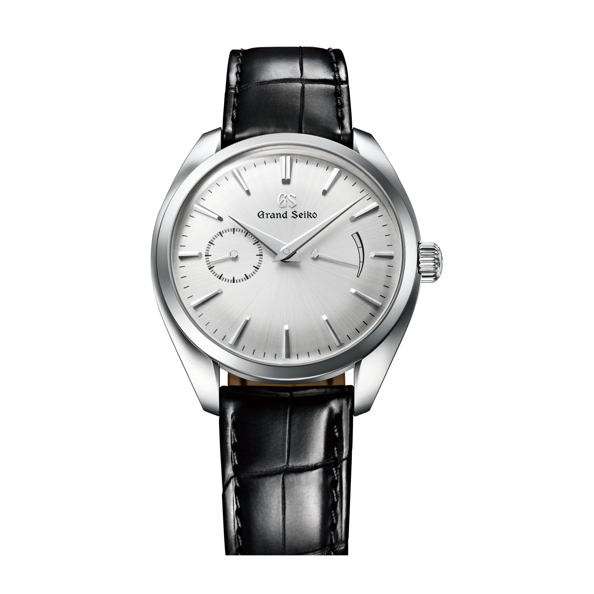 Grand Seiko Elegance Thin Dress Series Silver Steel Alligator Leather 39mm