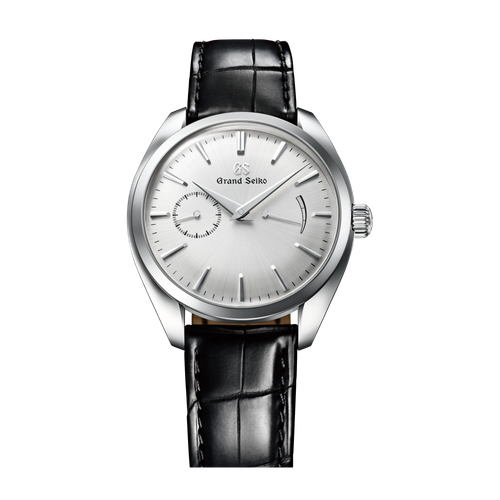 Grand Seiko Elegance Thin Dress Series Silver Steel Alligator Leather 39mm